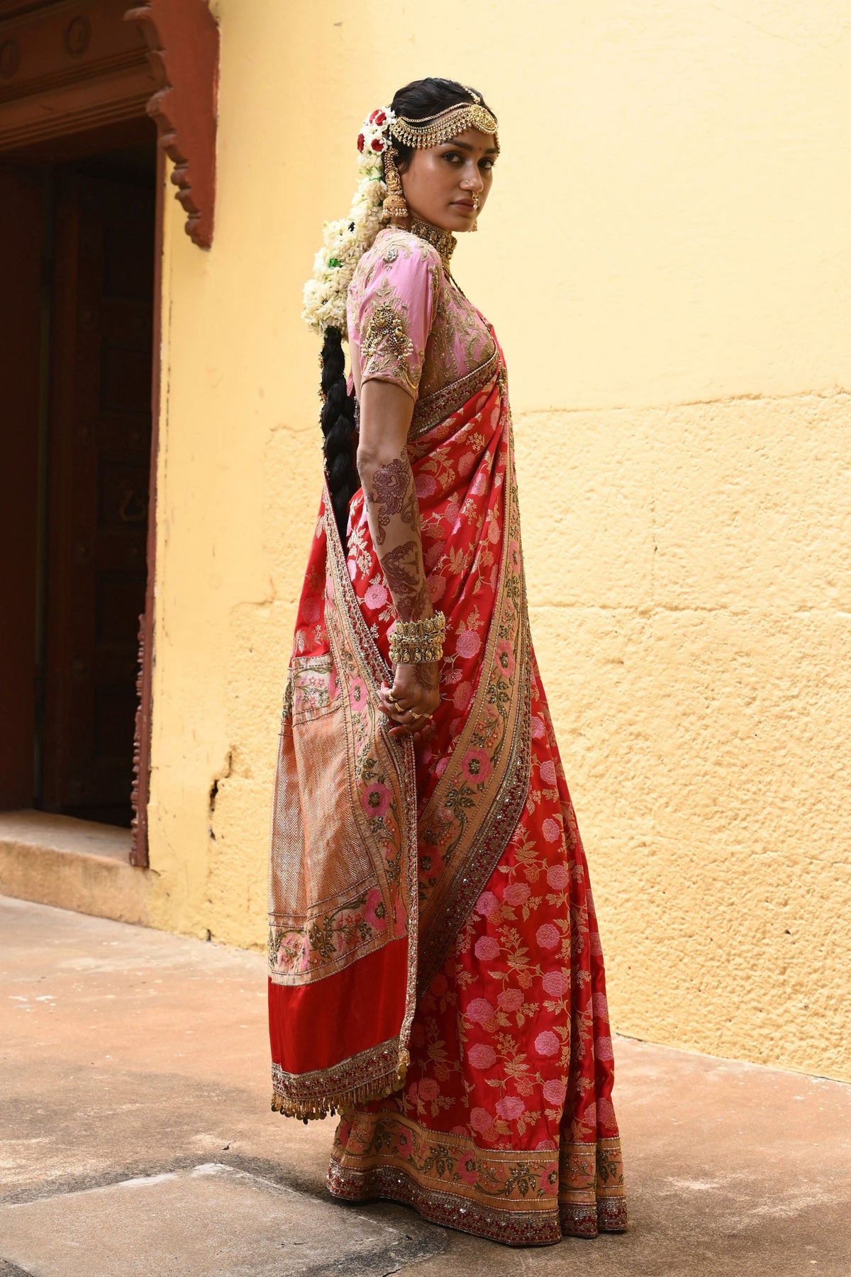 Shanvika Red Saree