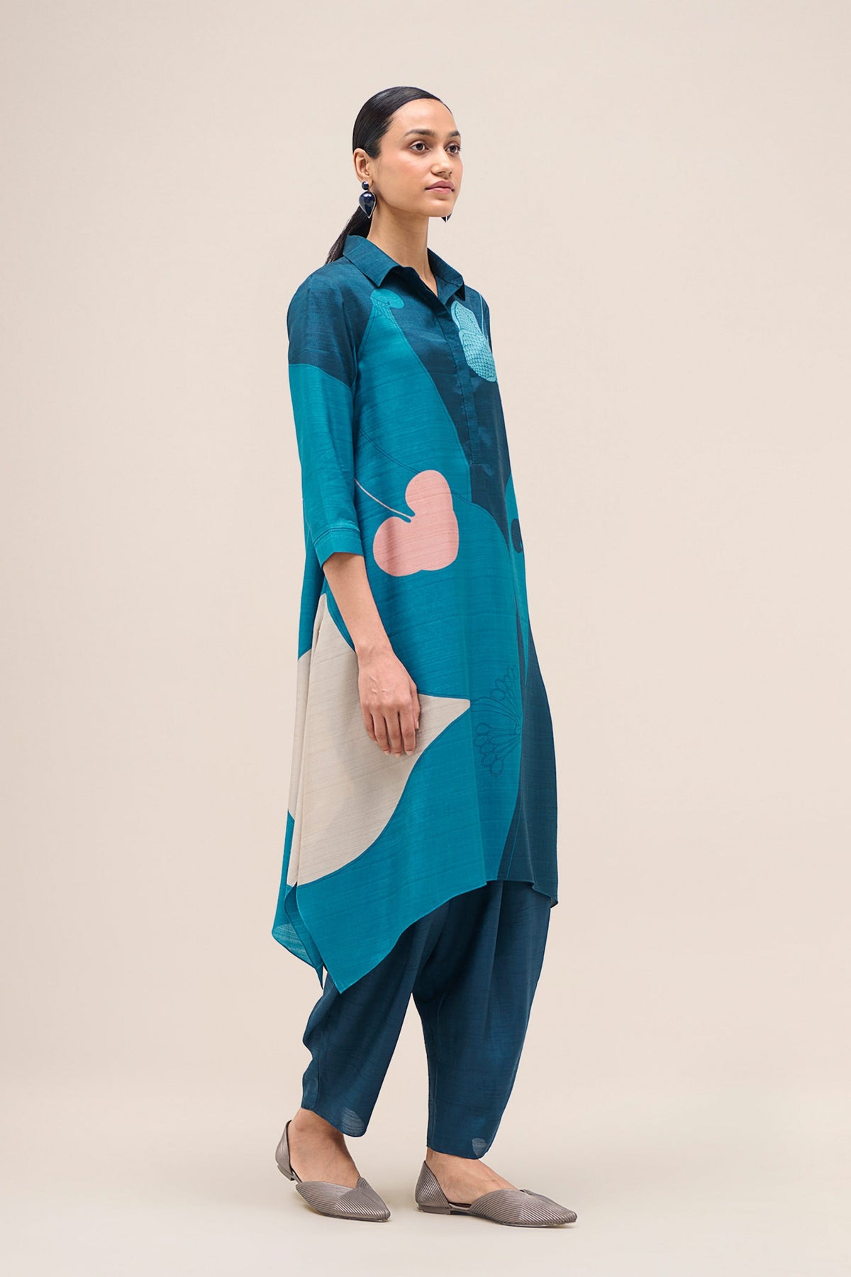 Zoha Blue Tunic Set