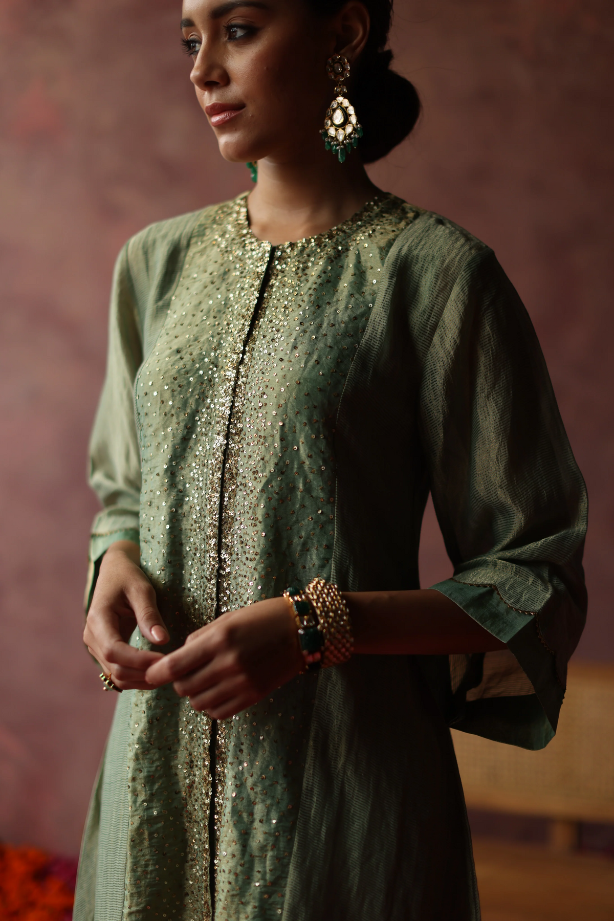 Green Paakizah Kurta Set