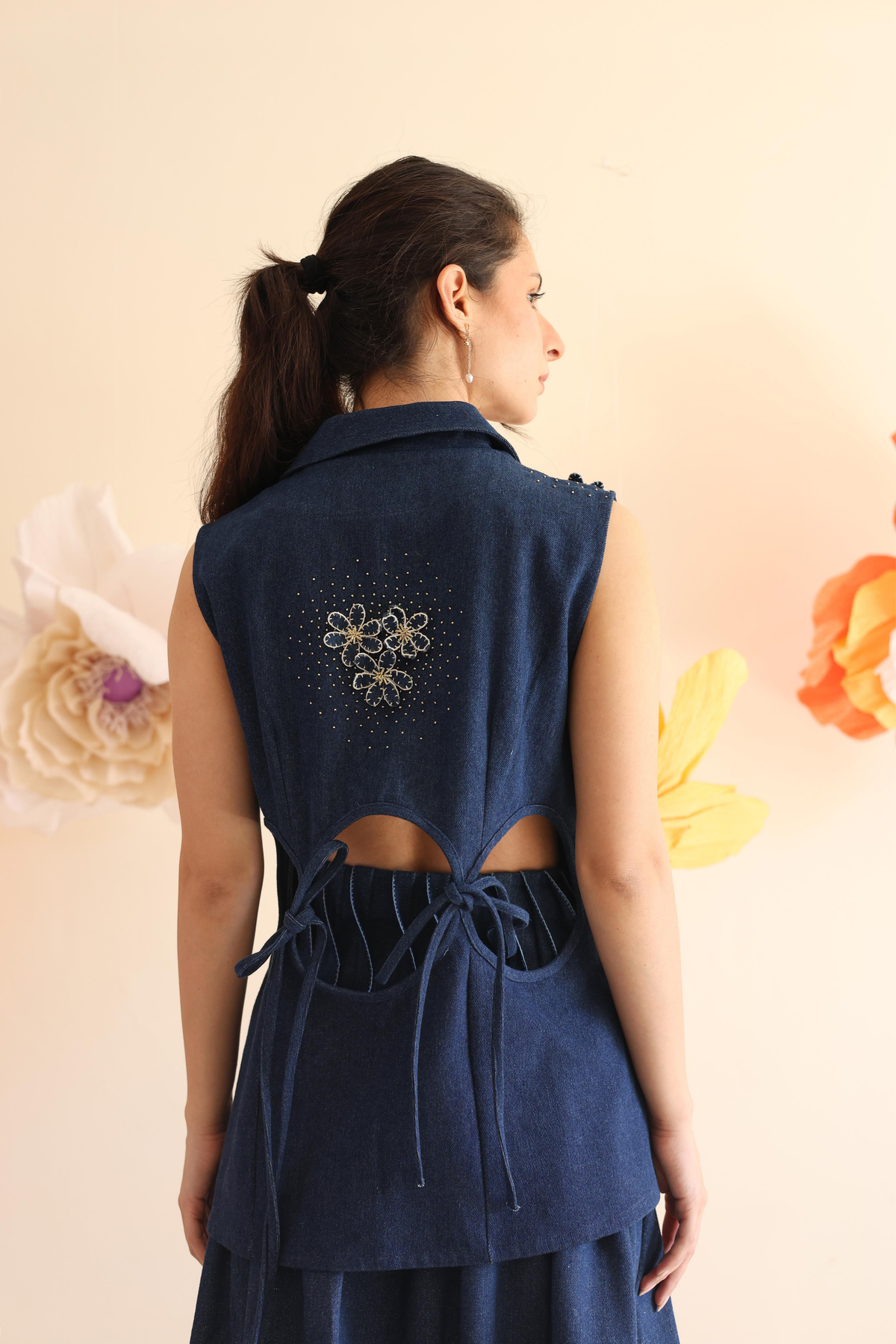 Midnight Blue Floral Jacket
