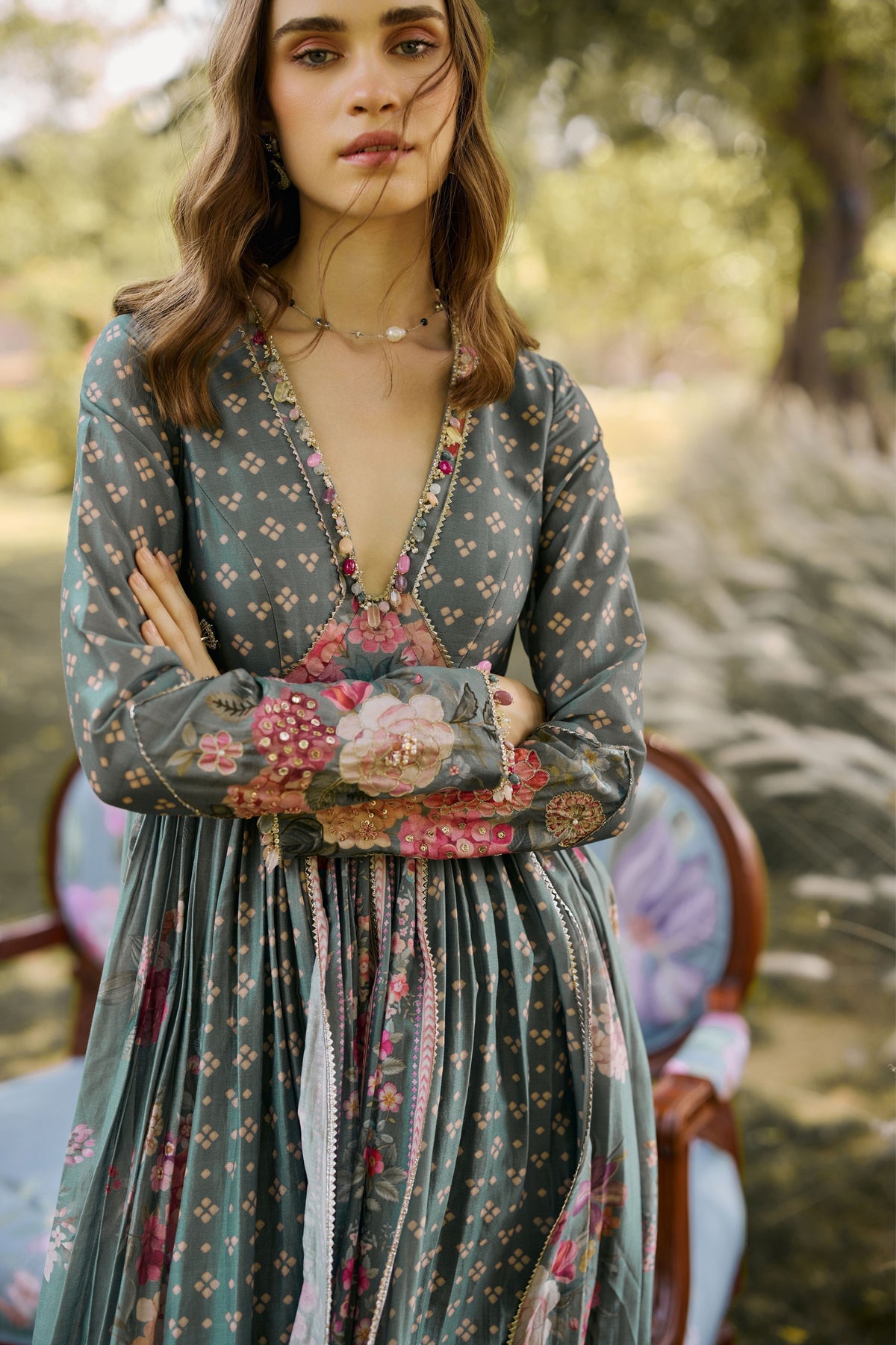 Camellia Anarkali Set