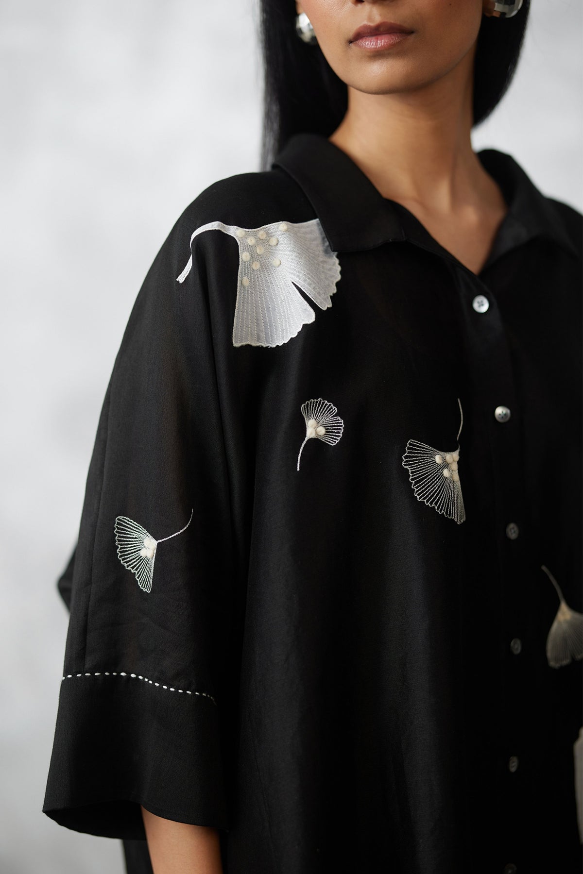 Black Ginkgo Co-ord Set