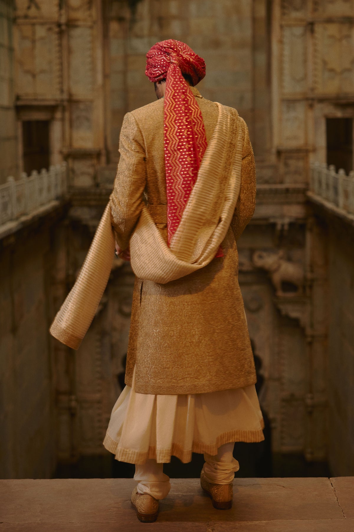 Matka Silk Sherwani Set