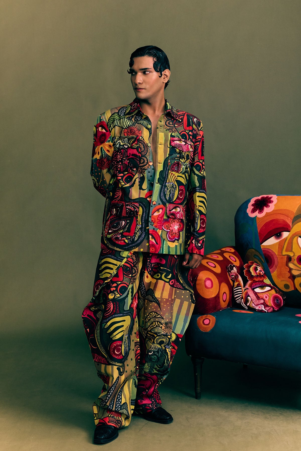 Junnon Butterfly Printed Shirt