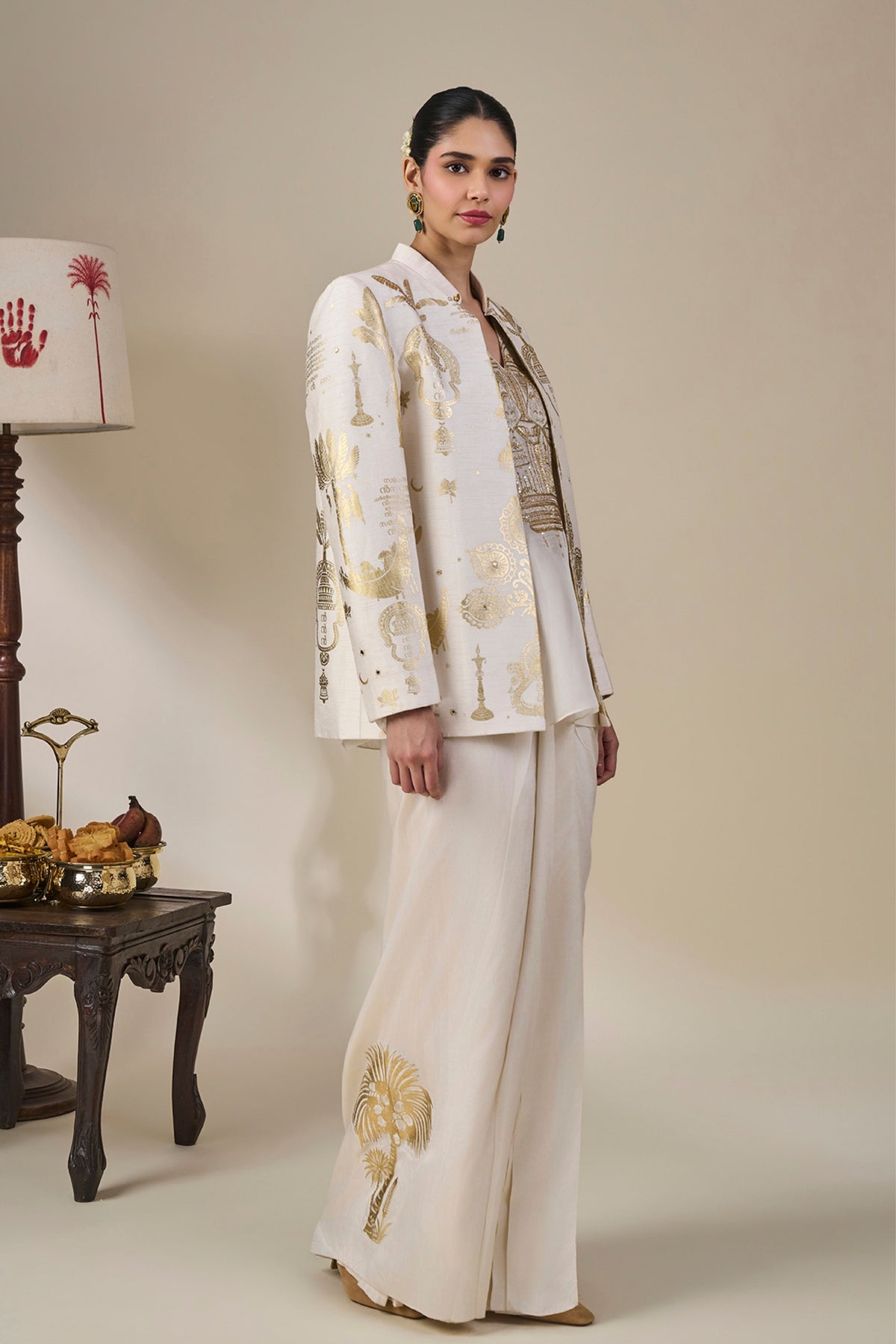 Ivory Malabar Golden Tales Skirt Set