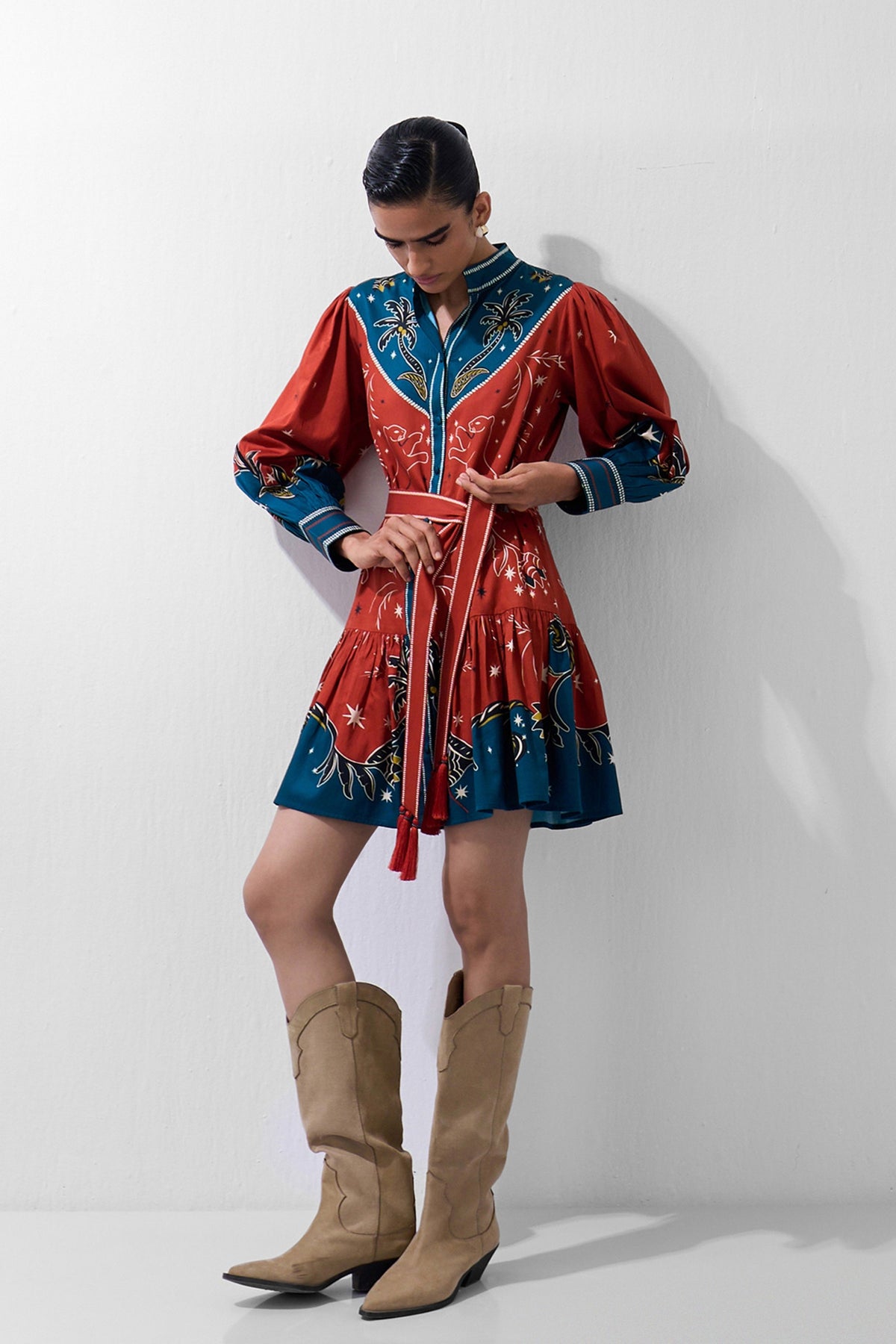 Celia Mini Nocturnal Jungle Dress