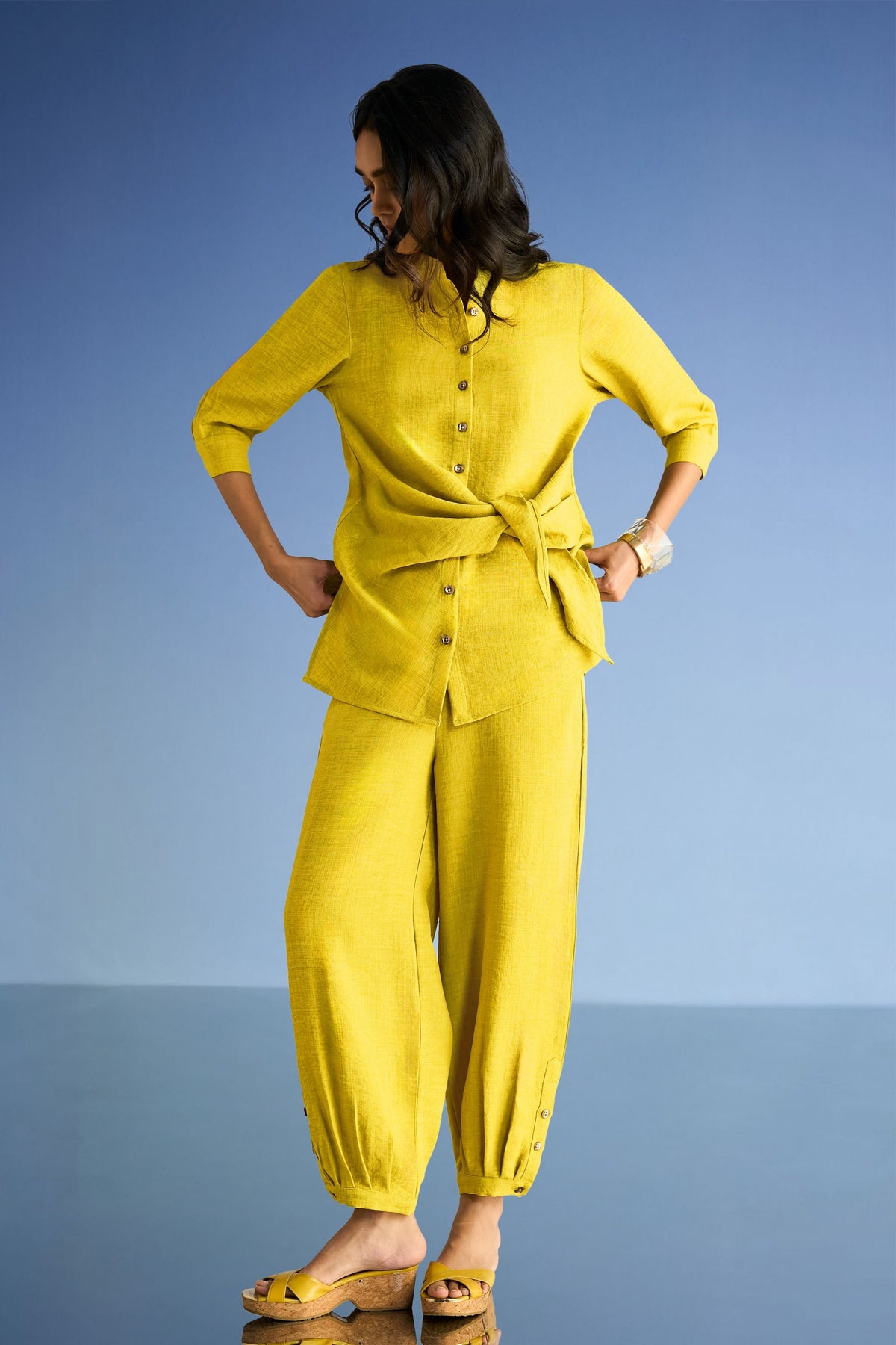 Pleated Pants