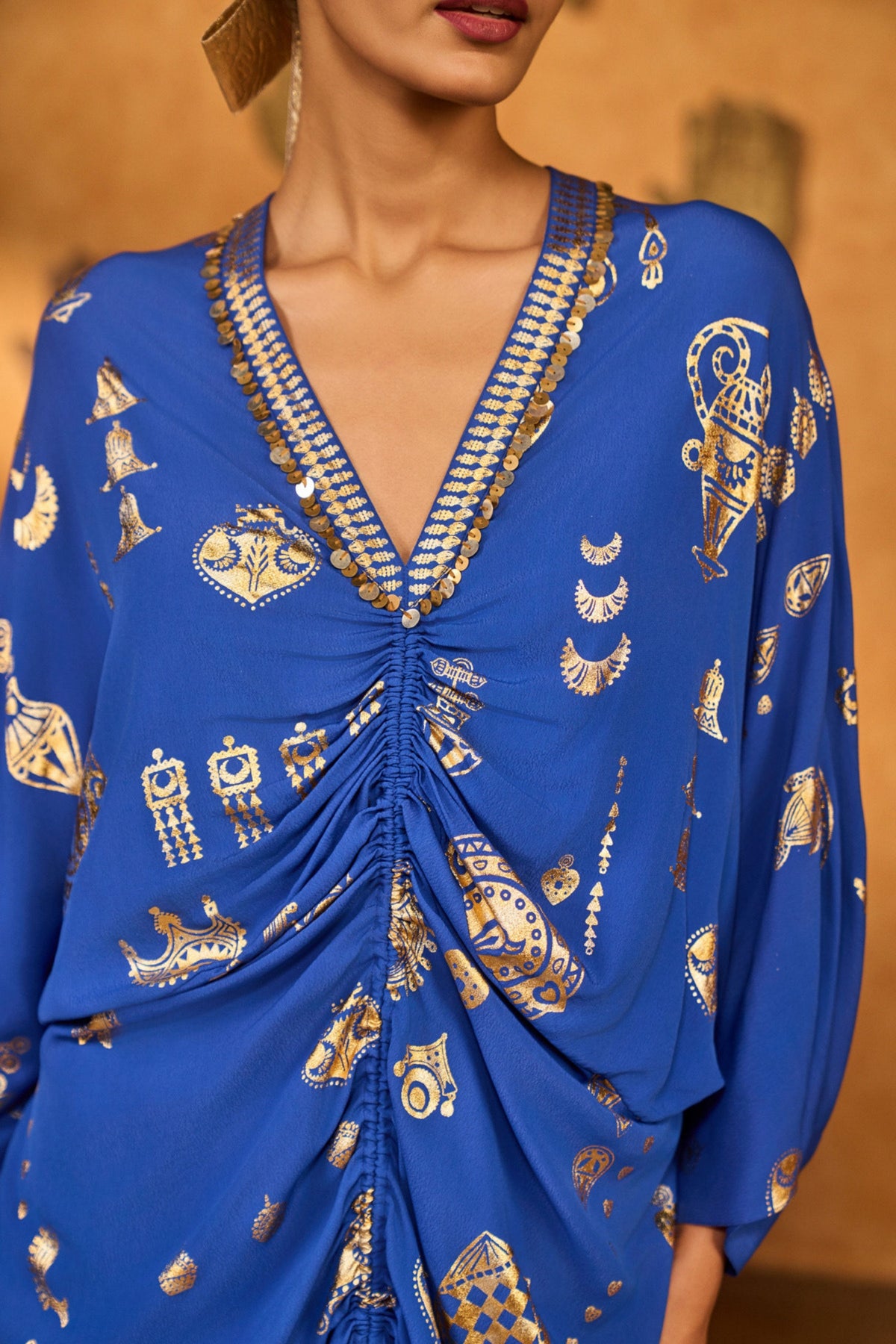 Blue Gilded Folkestone Kaftan