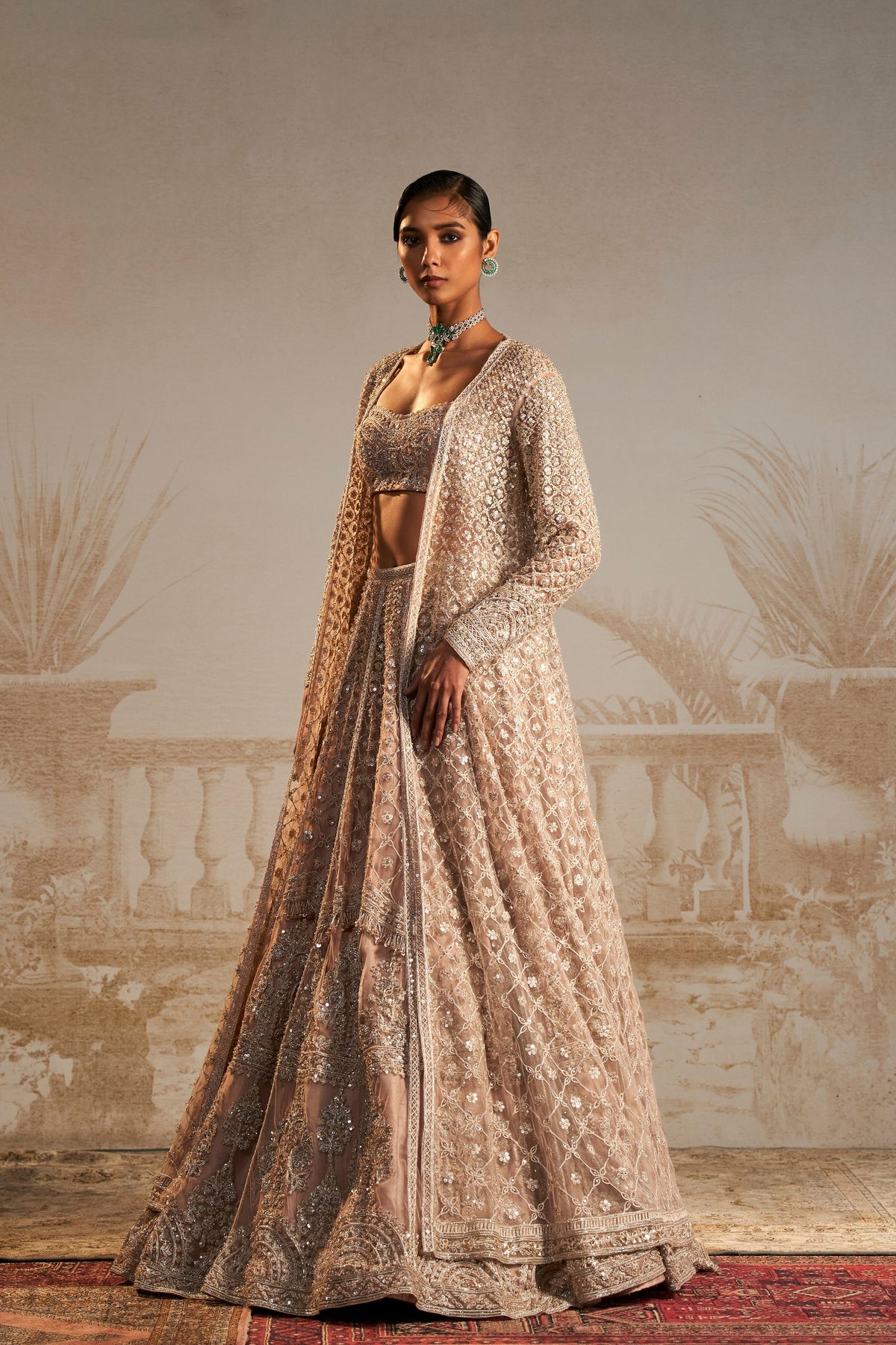 Gallaan Lehenga Set with Long Jacket