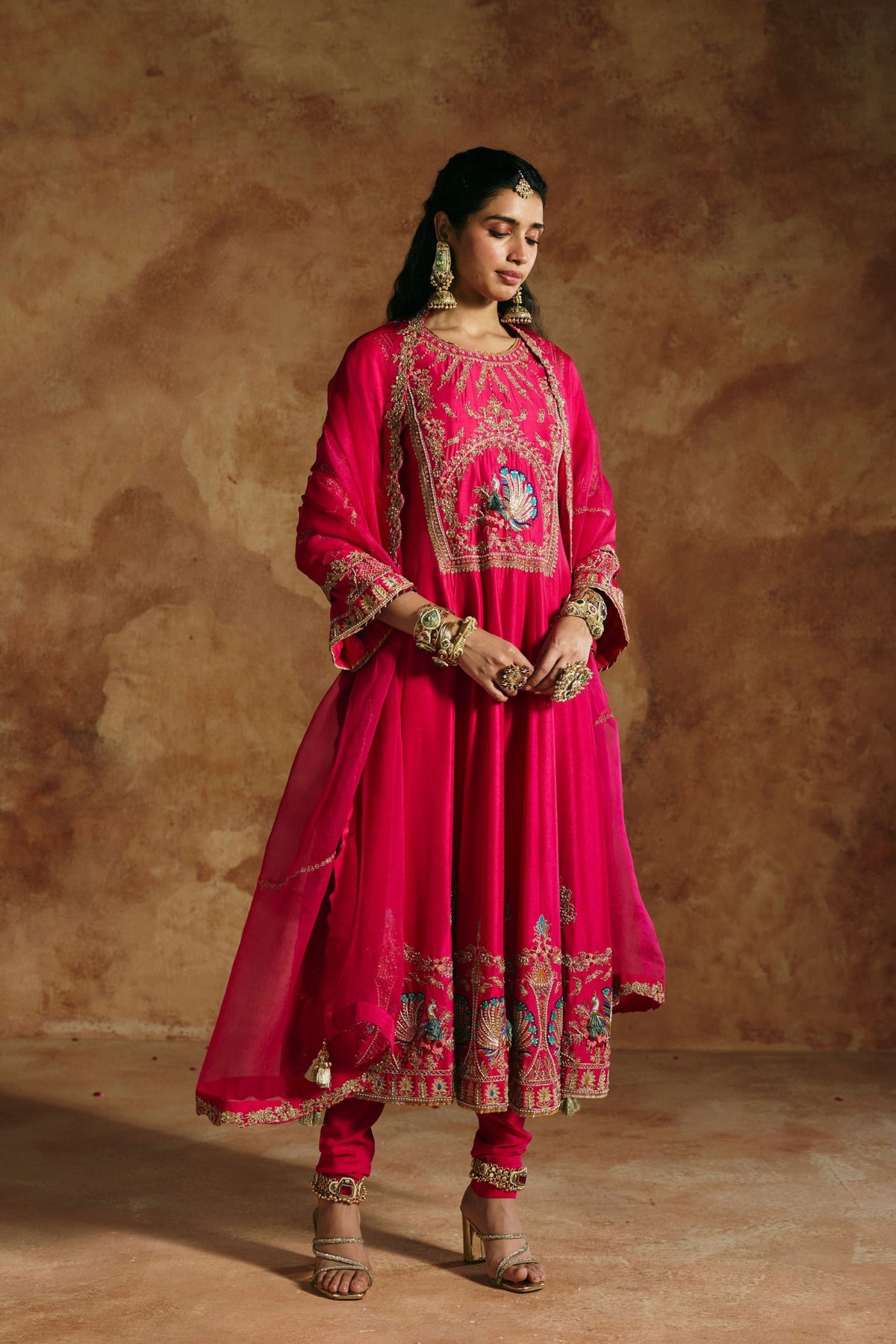Fuchsia Sindh Kurta Set