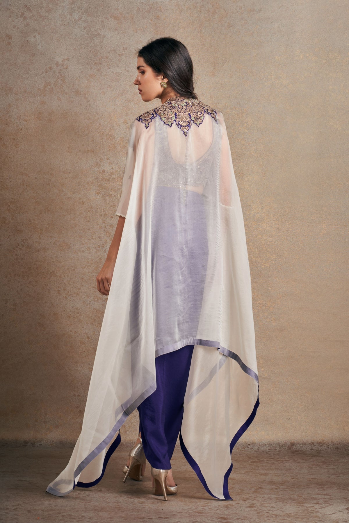 Prestigious Royal Purple Cape Set.