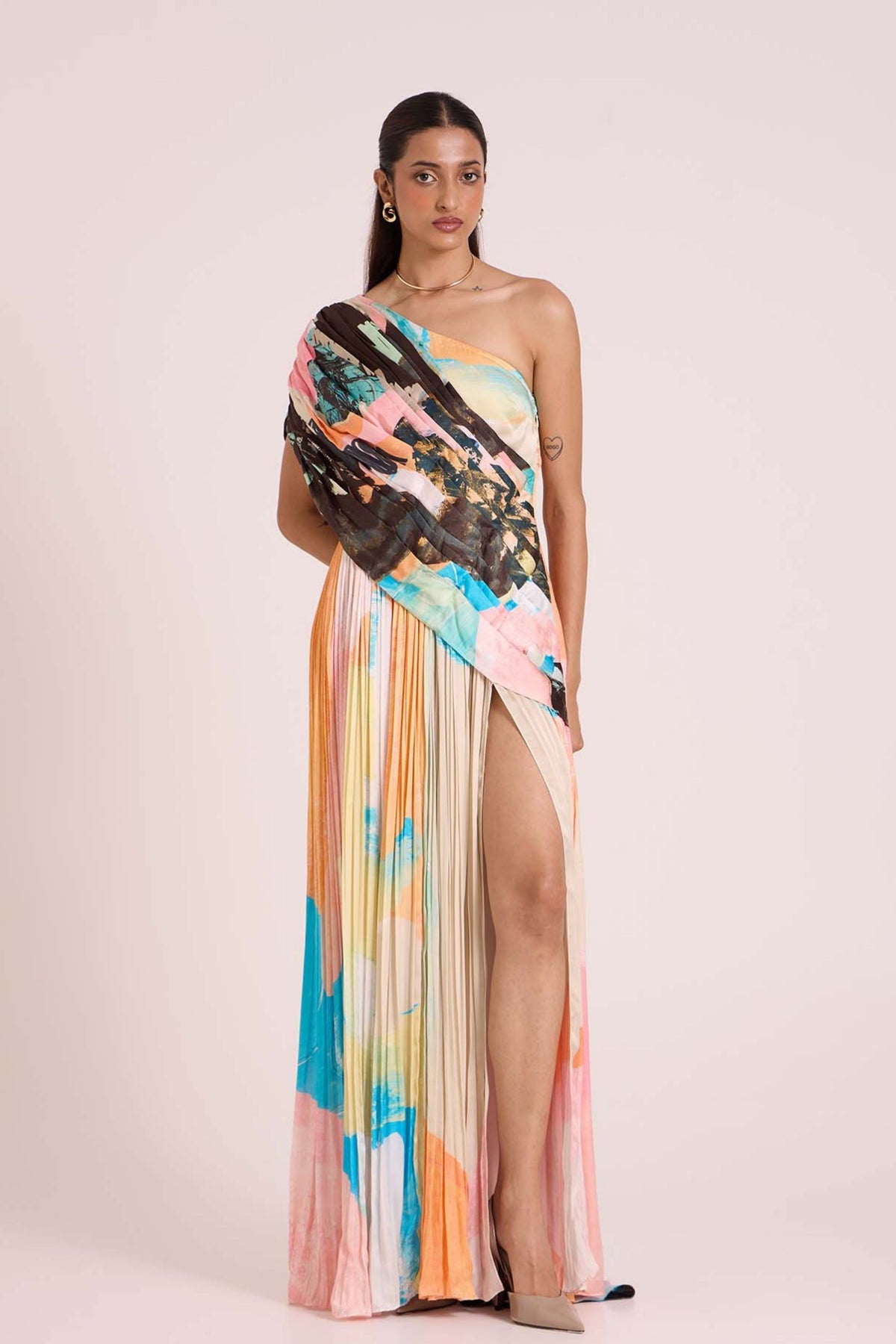 Selene Draped Maxi Dress