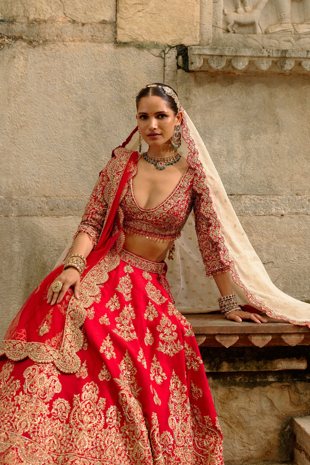 Red Lehenga Set
