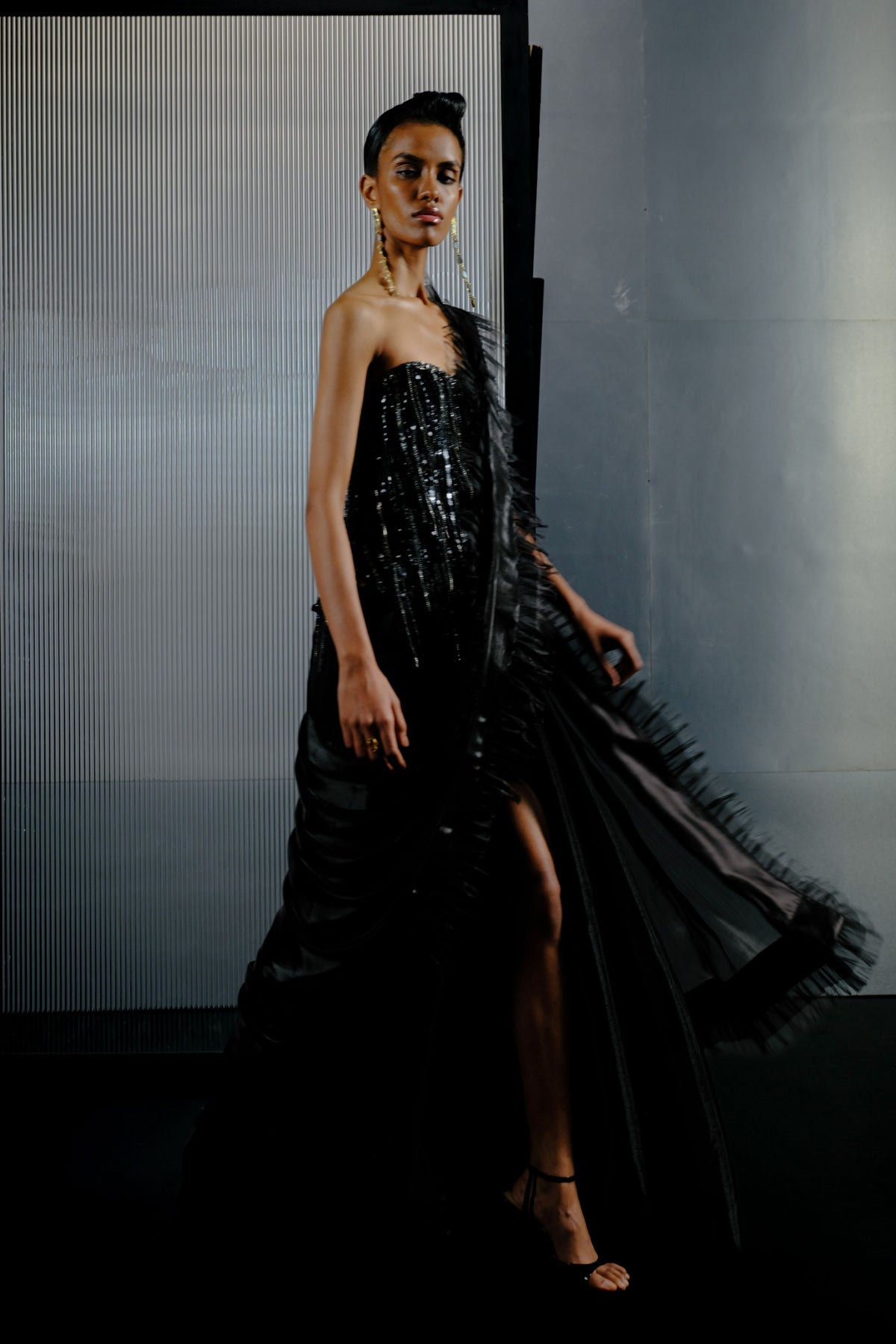 Textured Sequin Corset