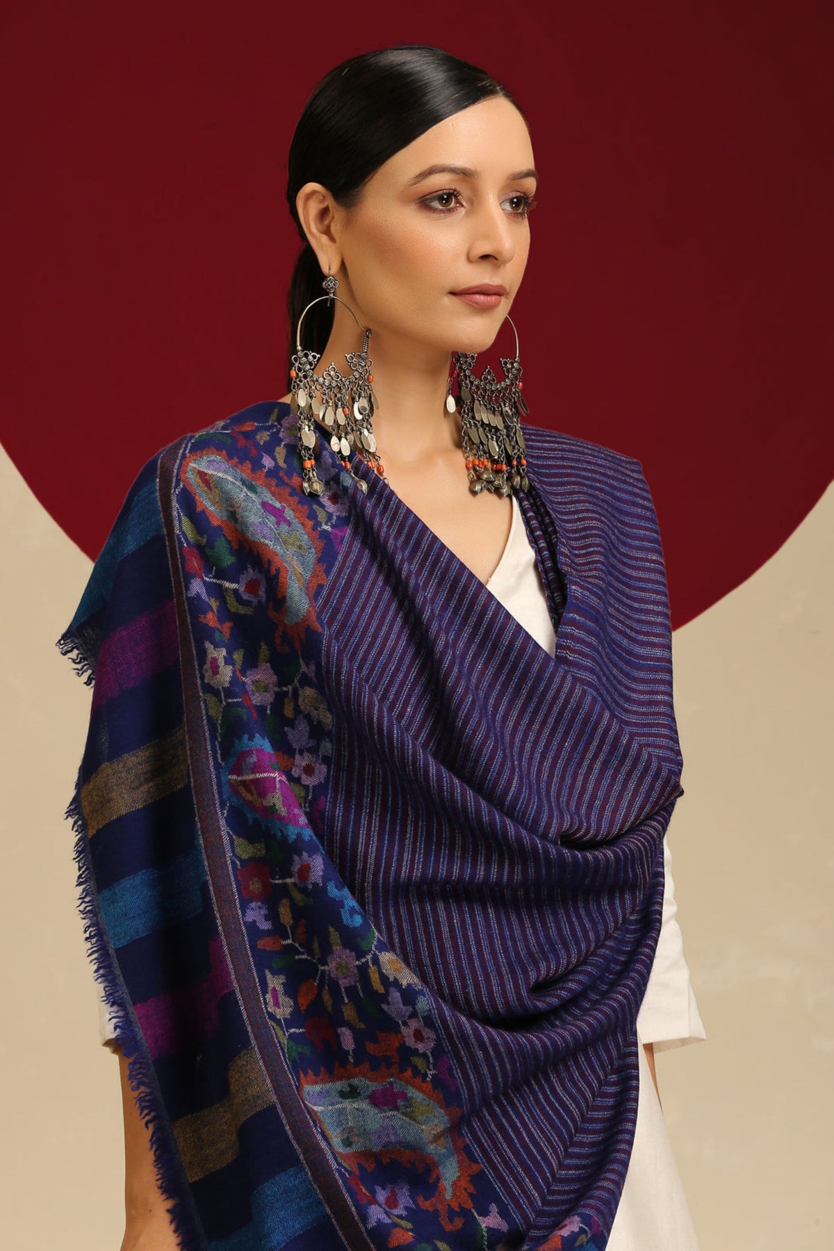 Kani Palla Magnificent Blue Shawl