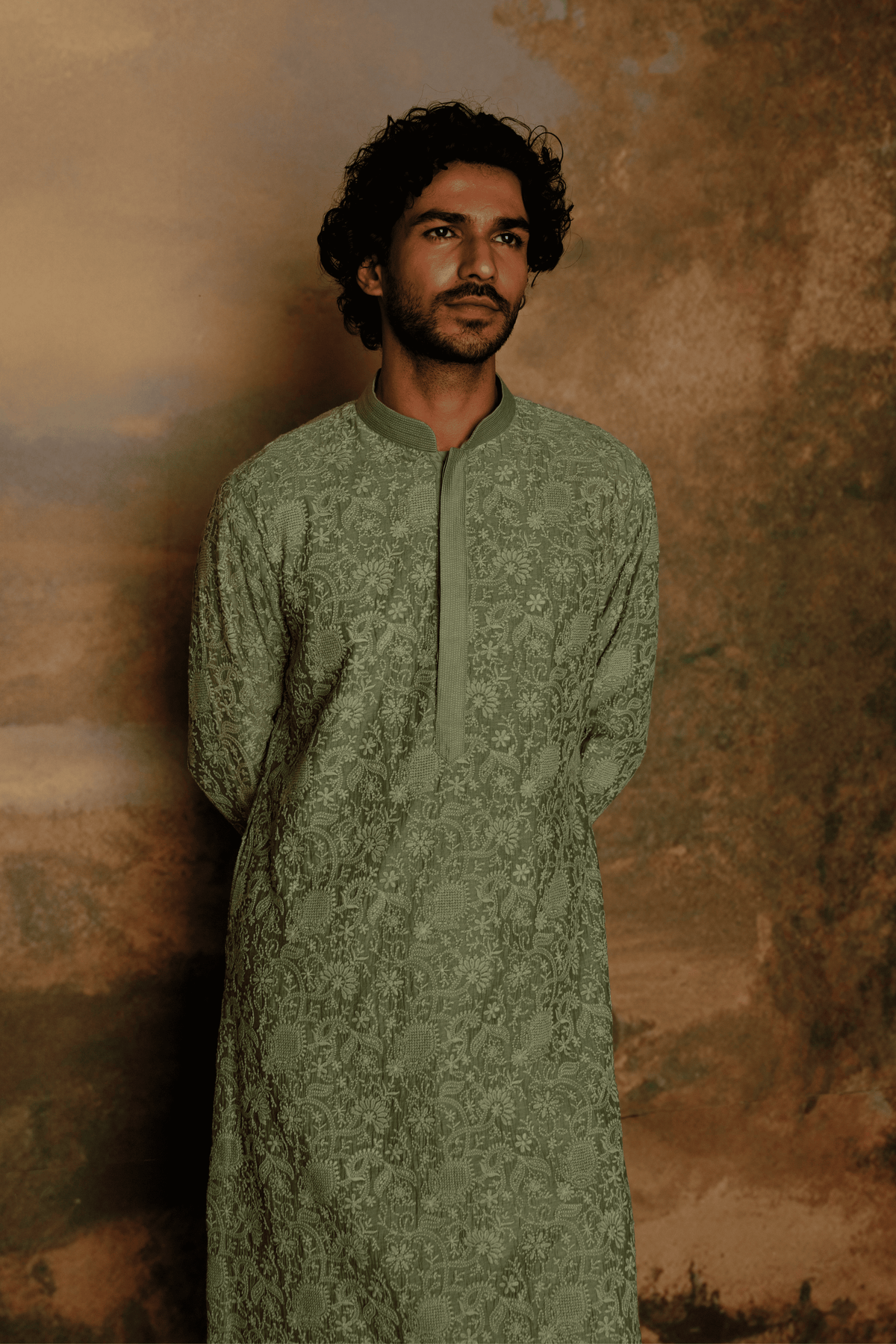 Green Kurta Set