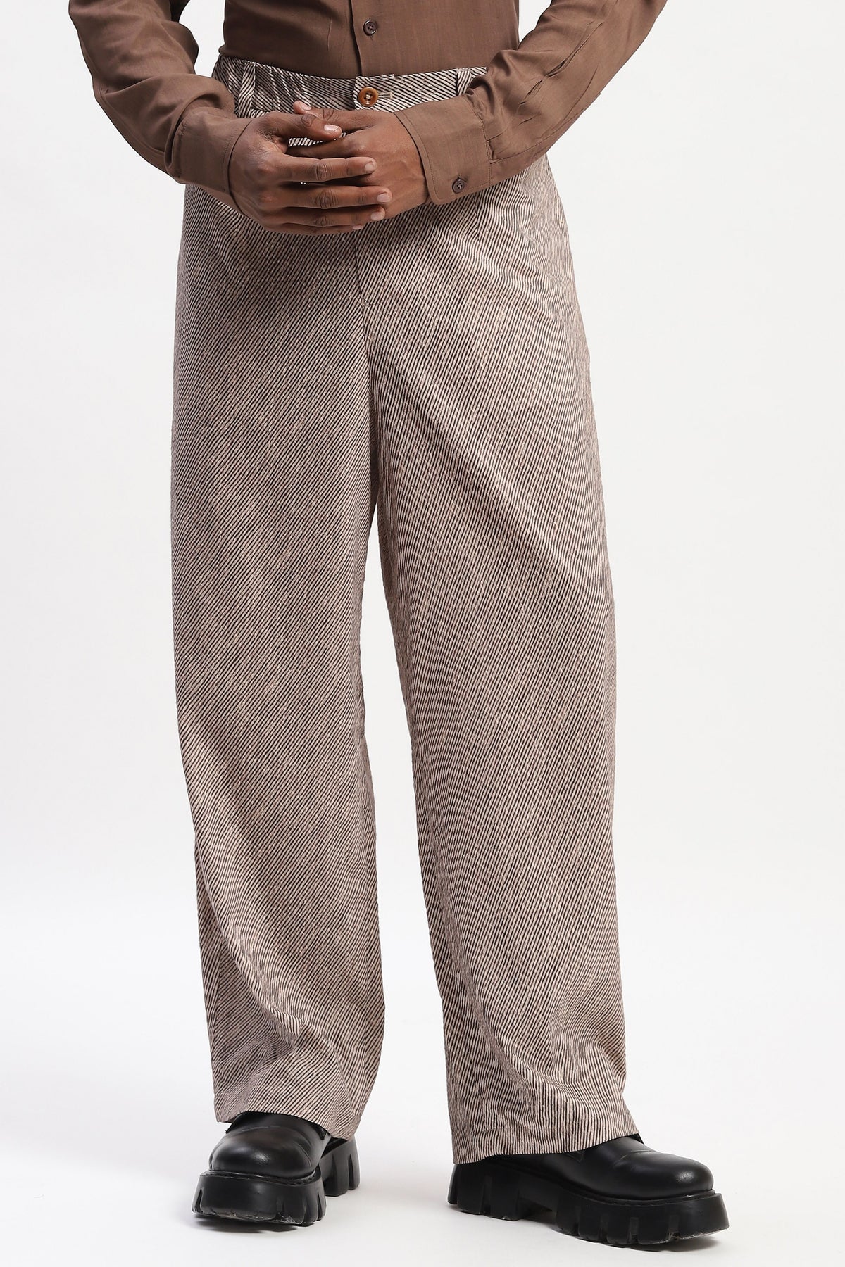 Multi Diagonal Print Trouser