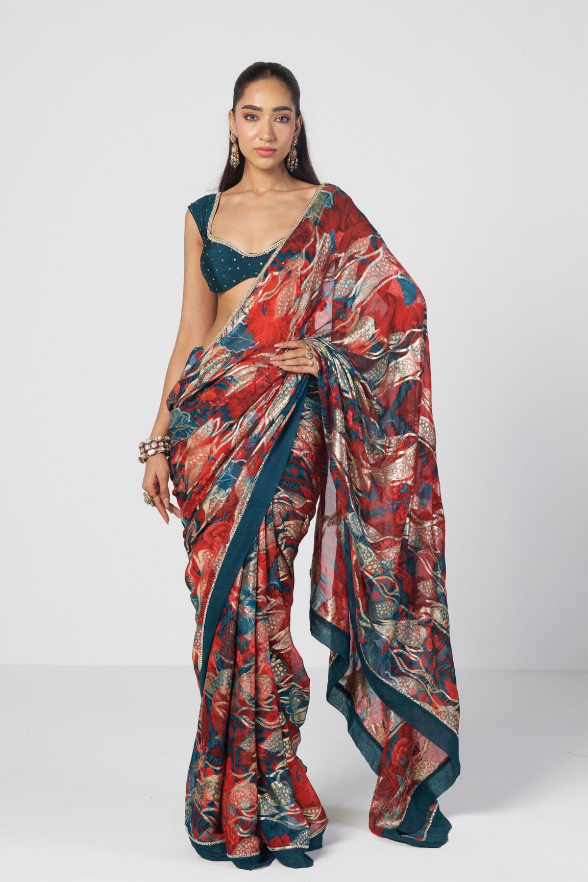 Jugmug Saree Set