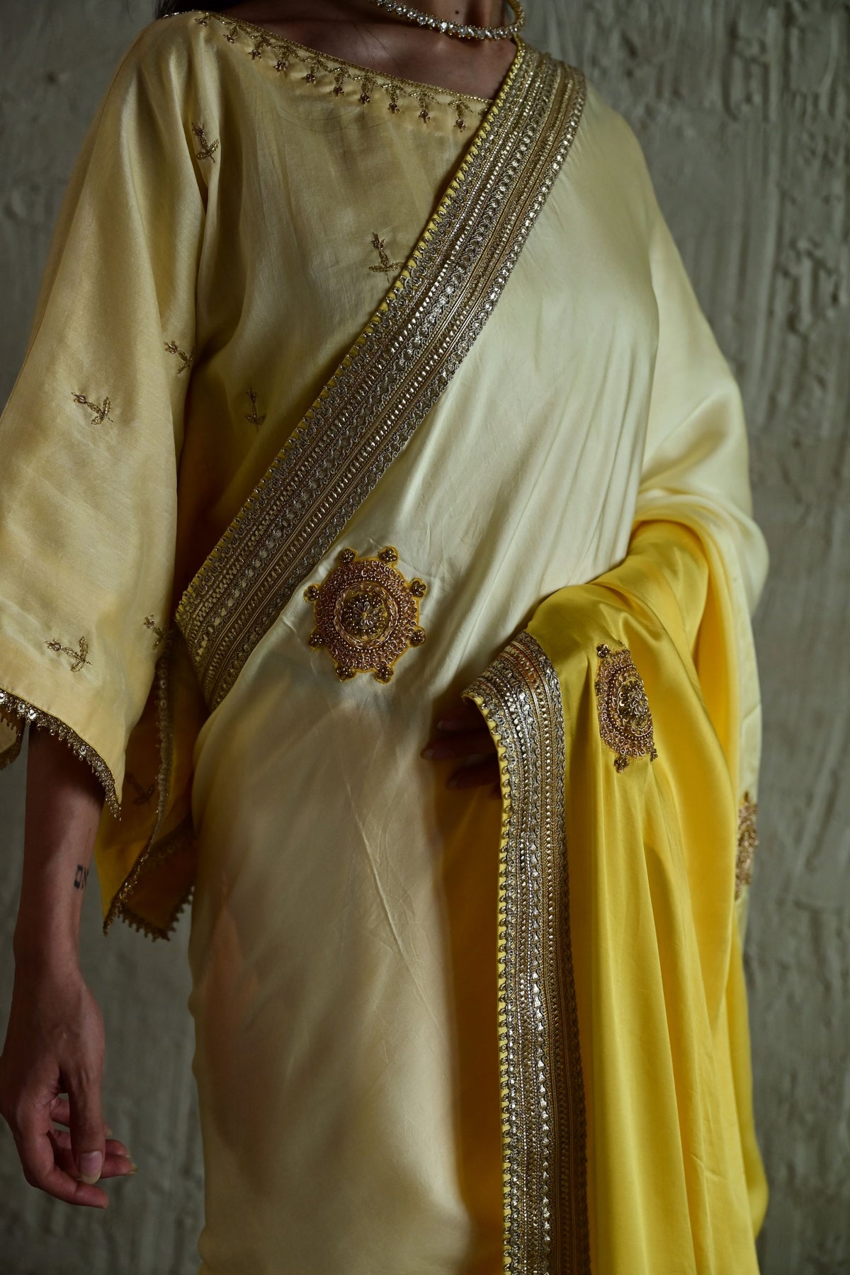 Sunlit Yellow Roop Saree