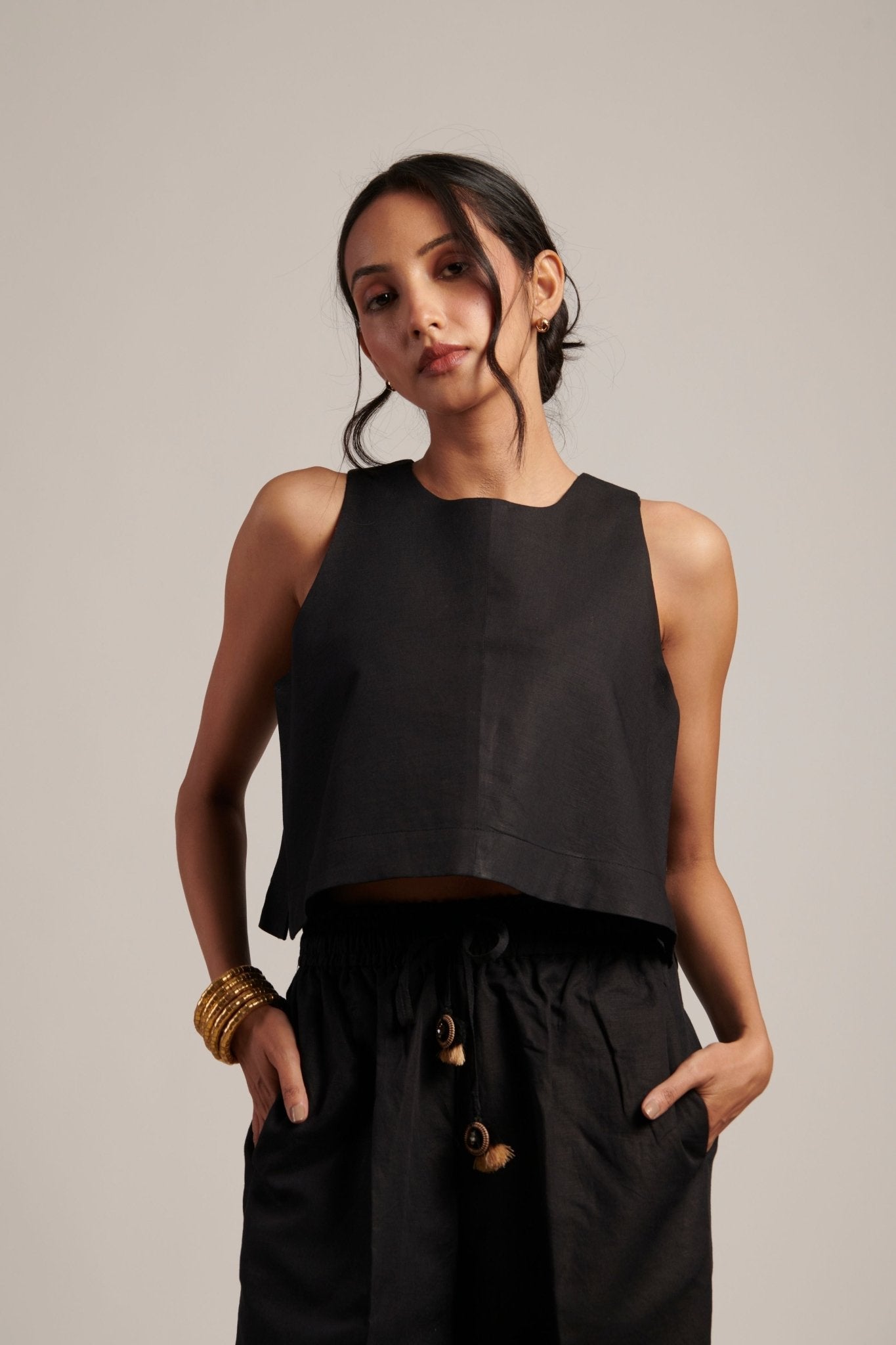 Night Sky Bliss Crop Top - Moh India - Elahe