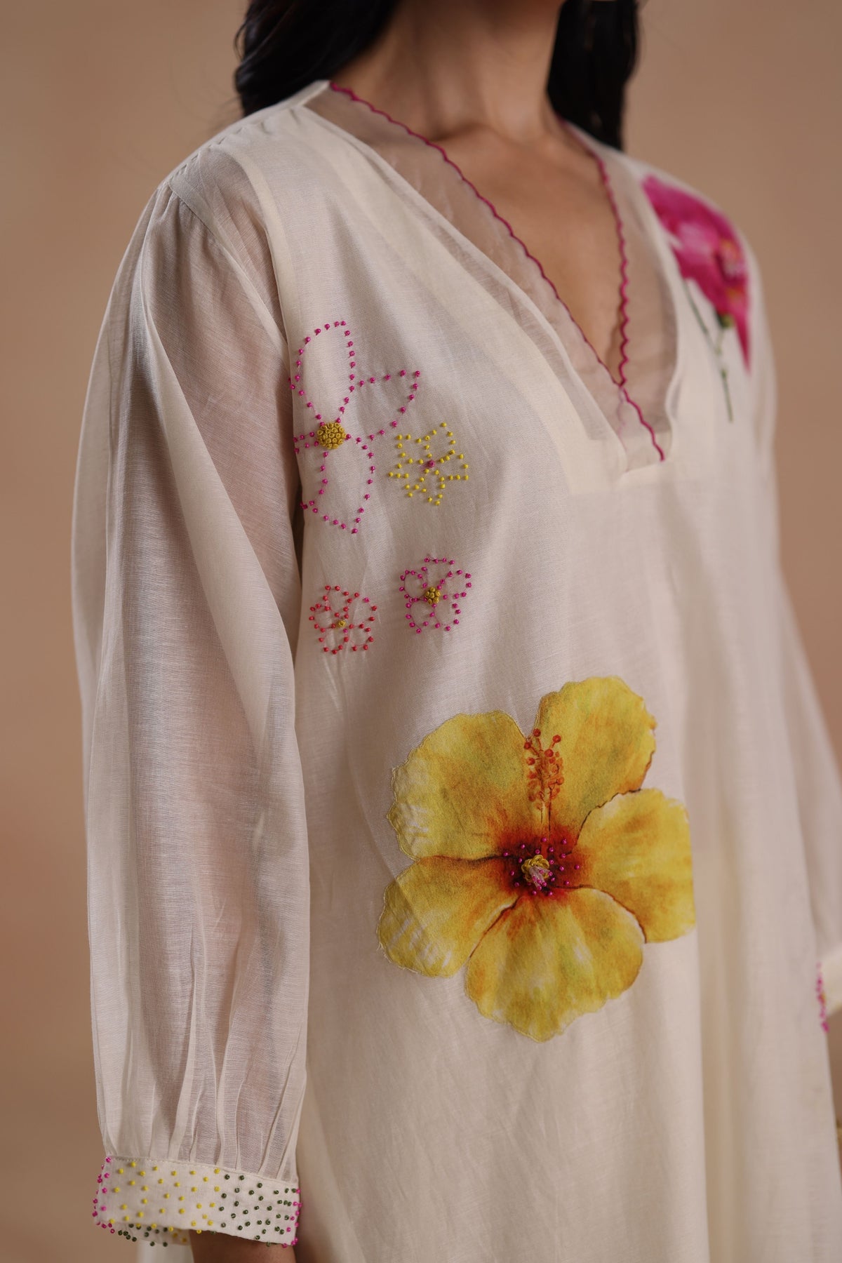 Kamal Ivory Kurta Set