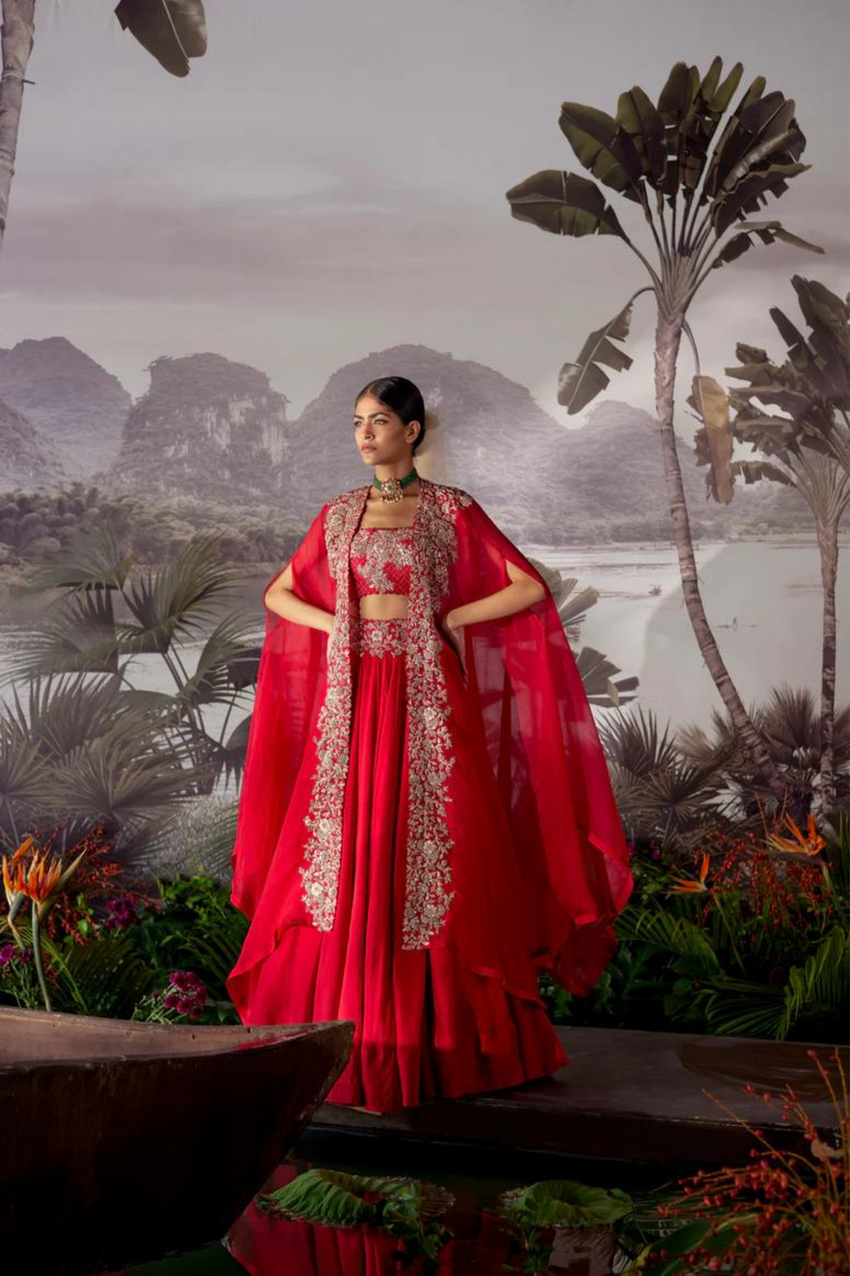 Kamala Cape Lehenga Set