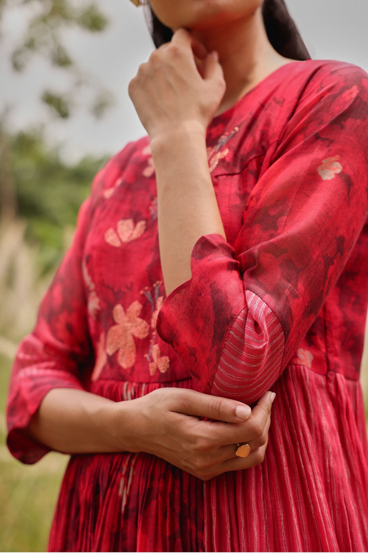 Rosewood Bloom Anarkali