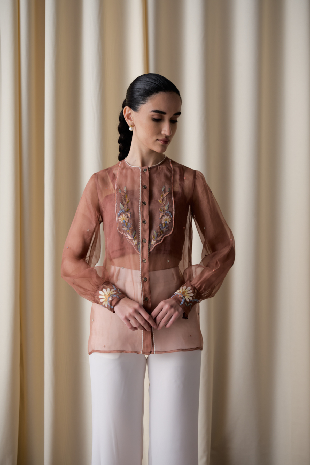 Mocha Sheer Co-ord Set
