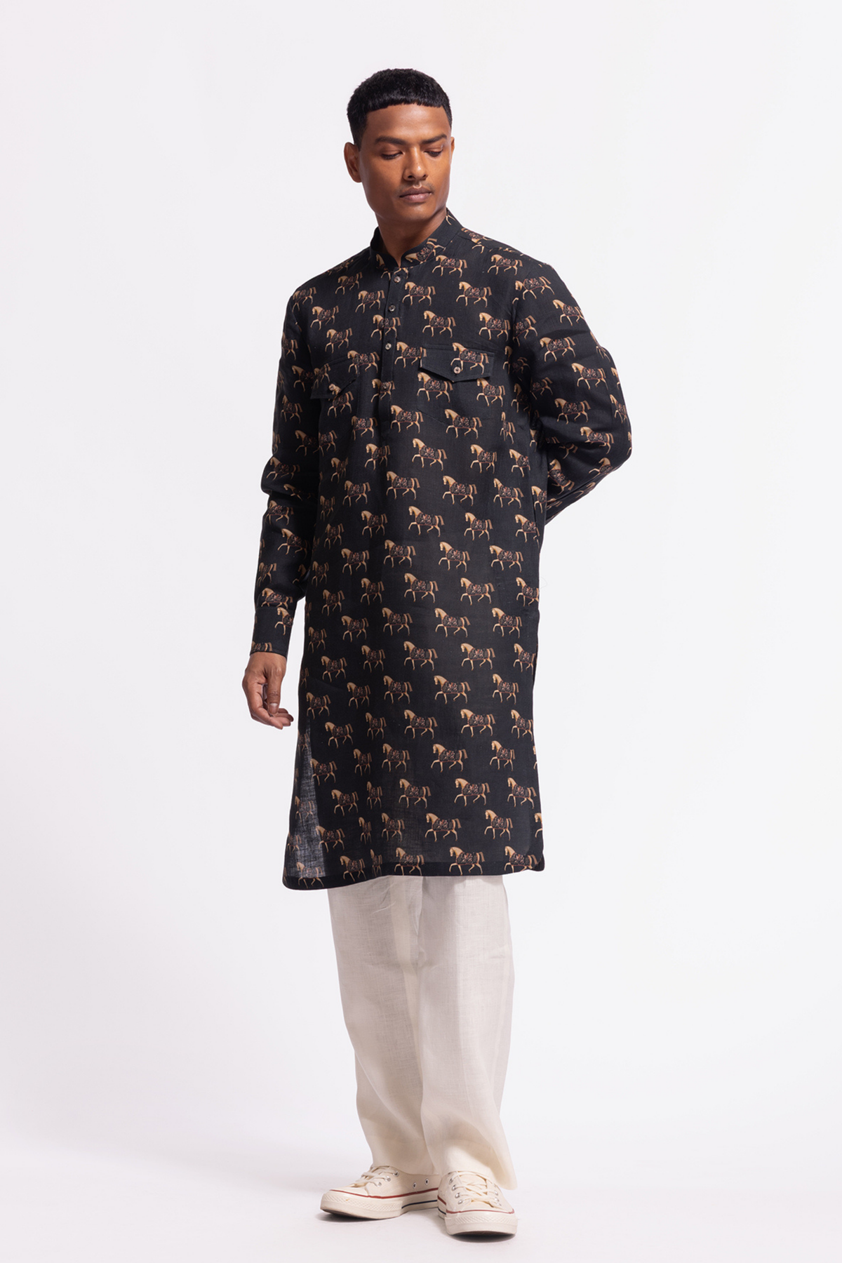 Wild Pattern Short Kurta
