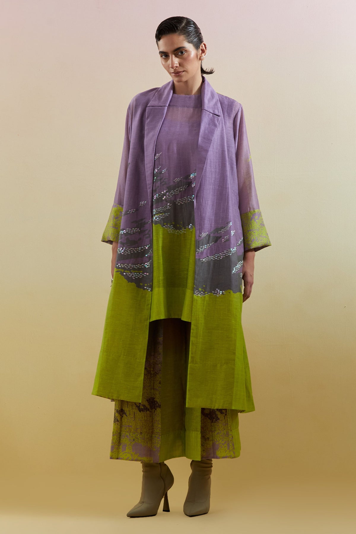 Gliss Lilac & Neon Jacket Set