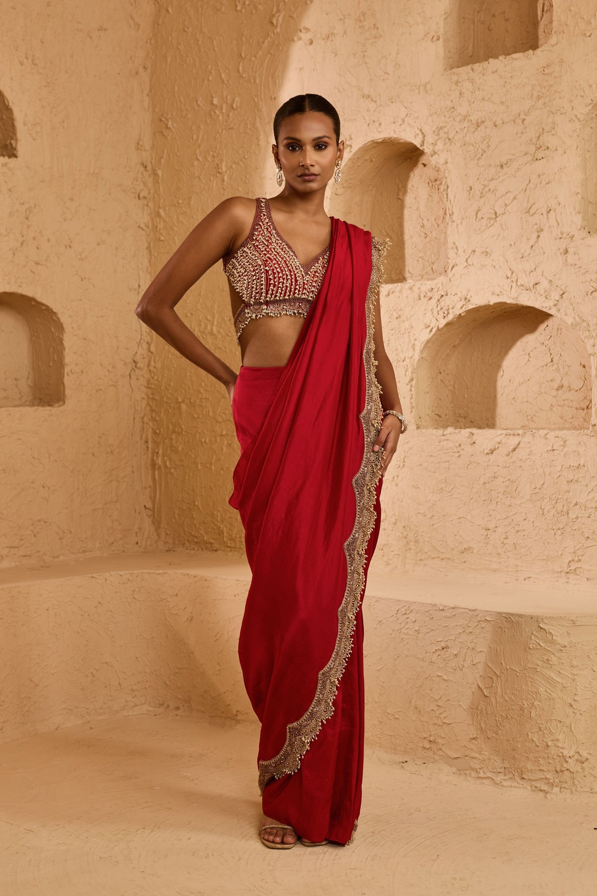Miera Pre-Draped Saree Set