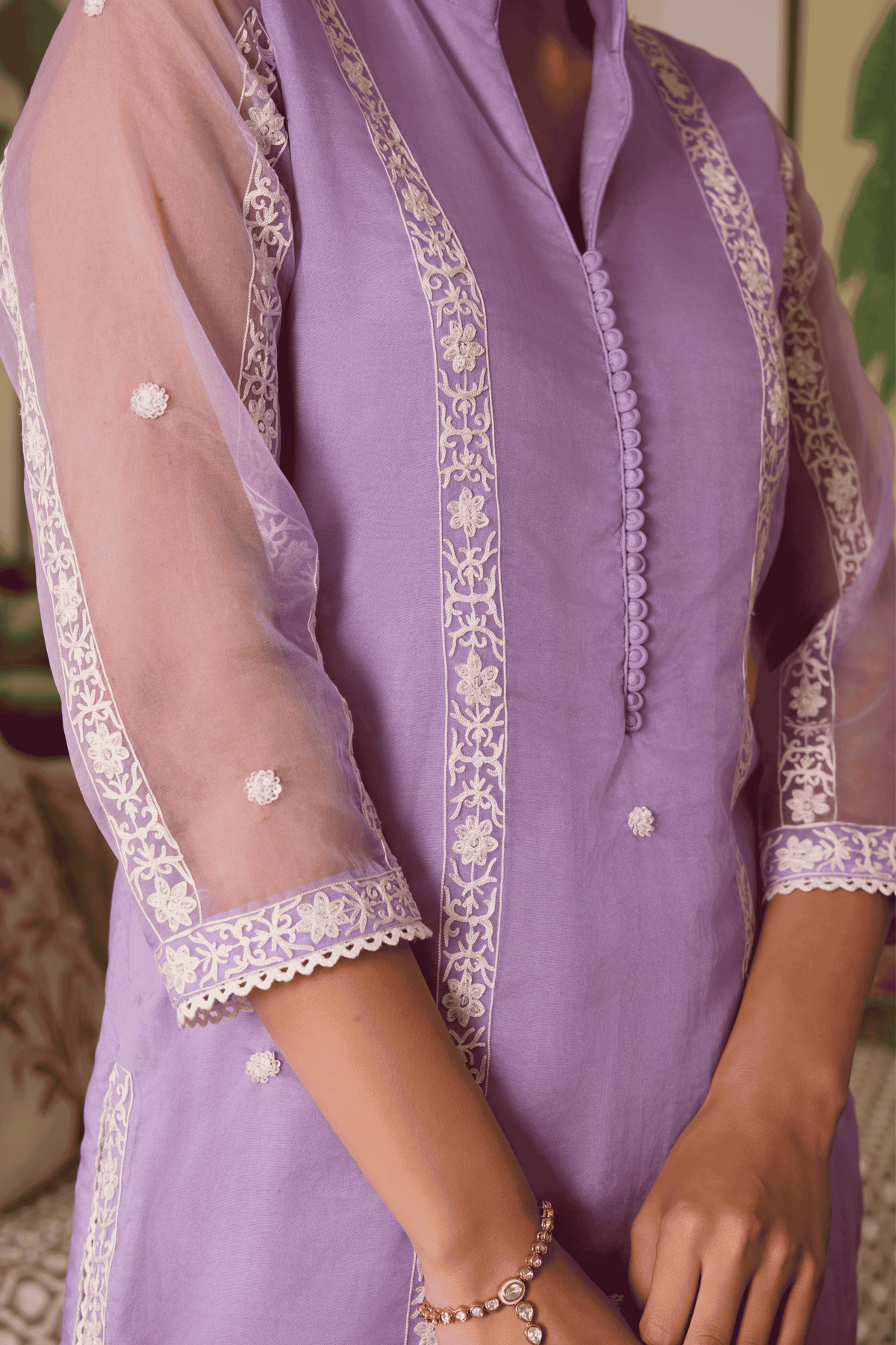 Lavendar Kurta Set