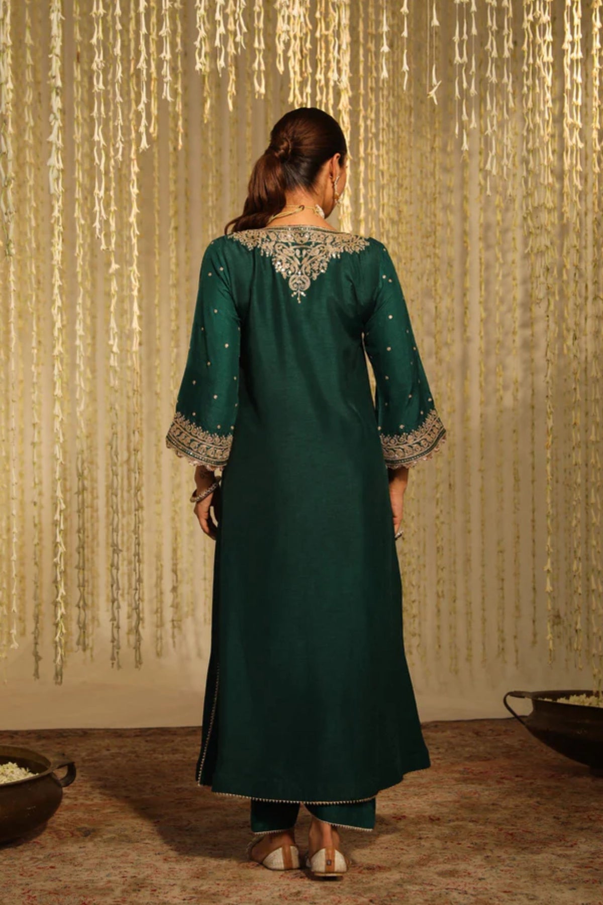 Mysha Emerald Green Kurta Set