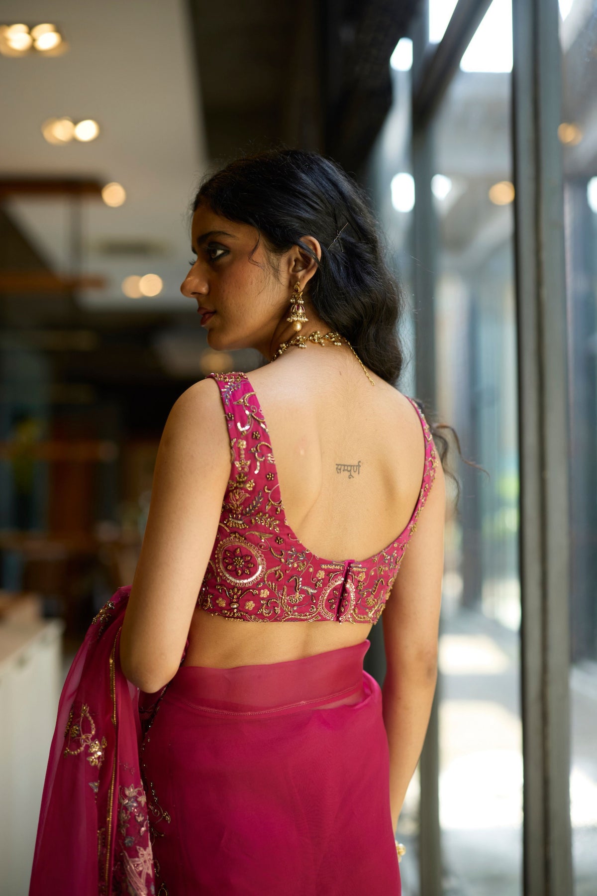 Pink Anugraha Saree