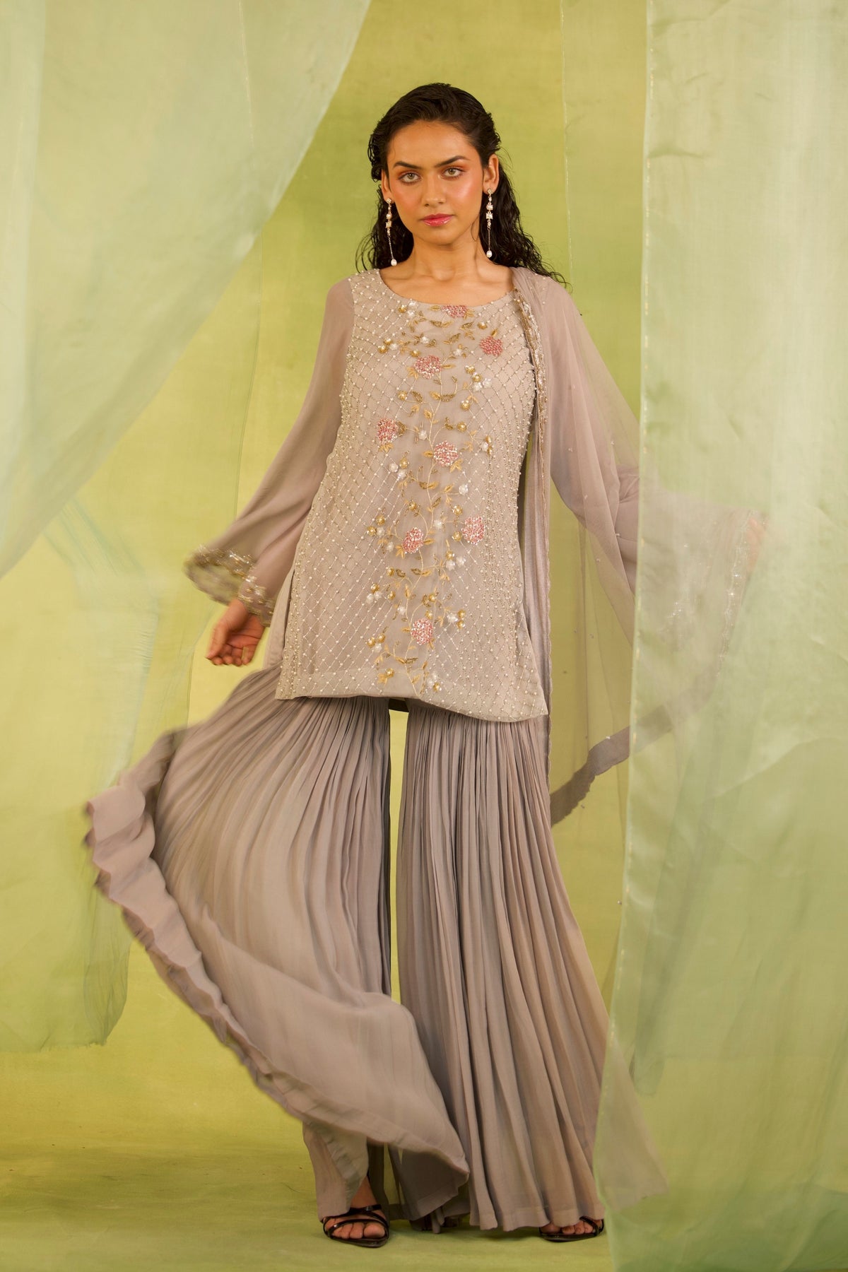 Georgette Garara Set