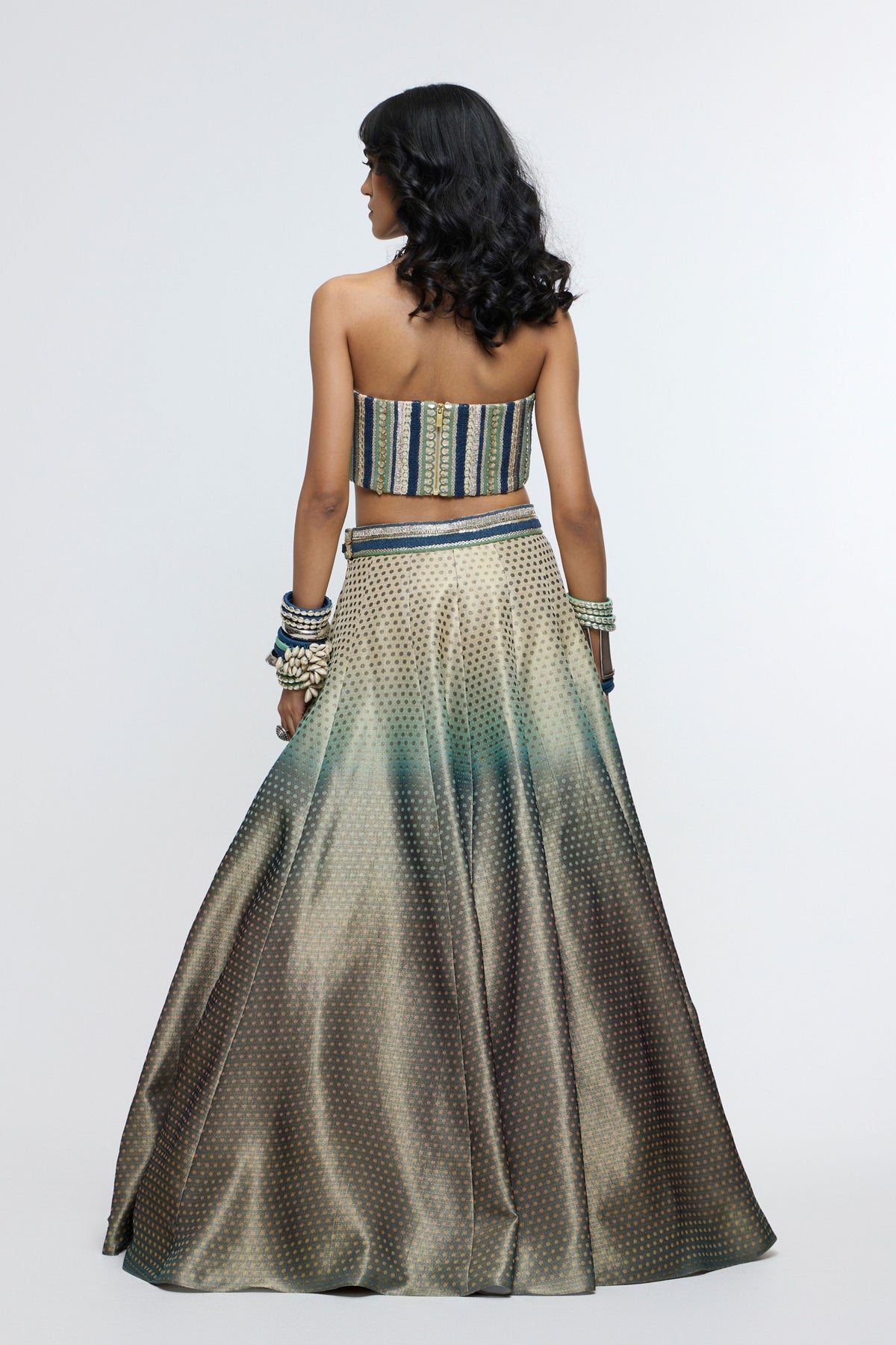 Kariya Corset Paired With Lehenga