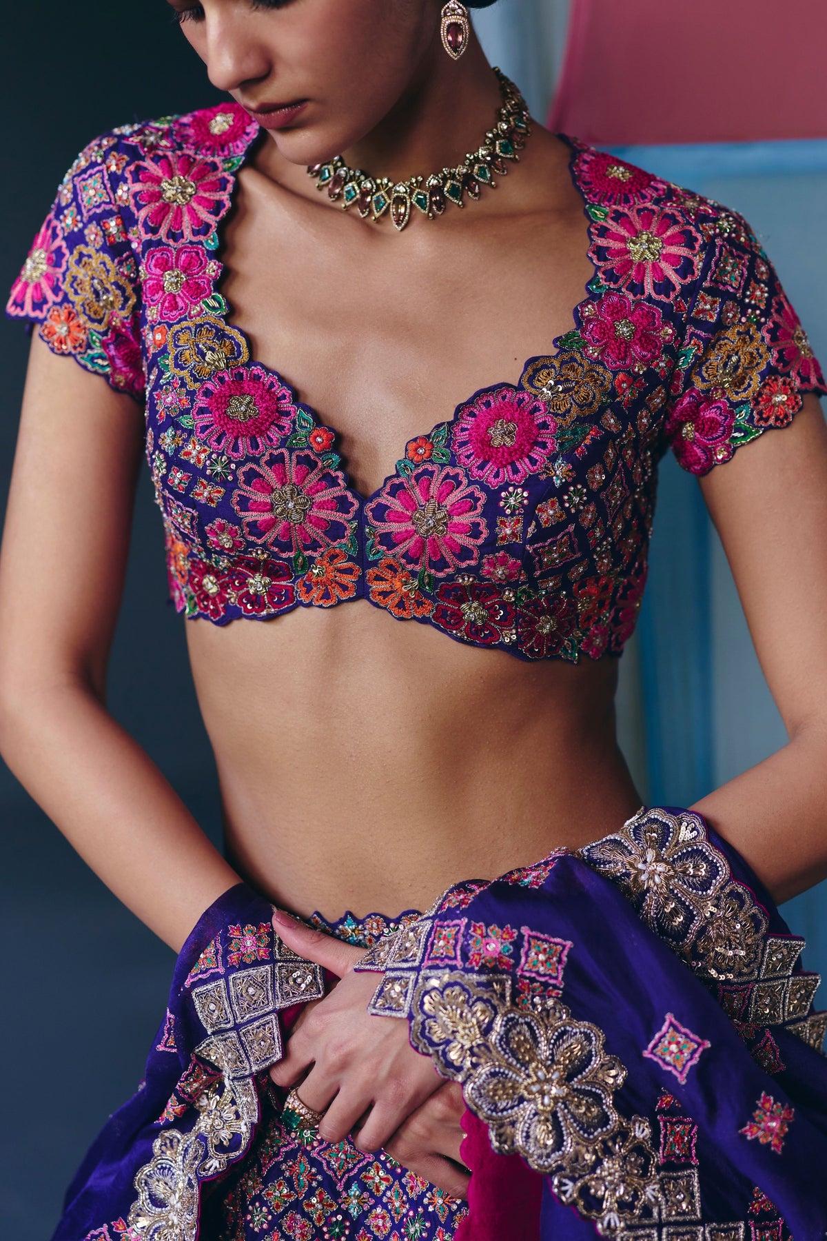 Hamsa Lehenga Set