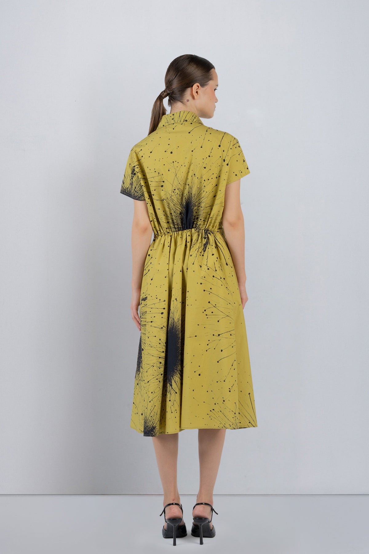 Splatter Wrap Dress