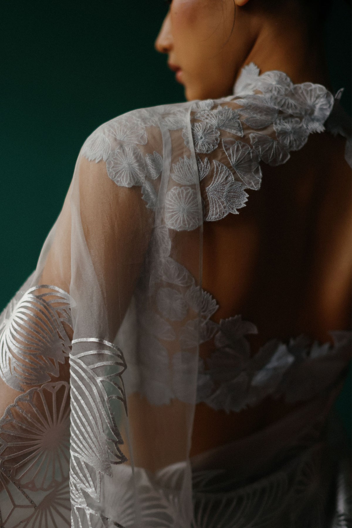 Lace Inspired Embroidered Blouse