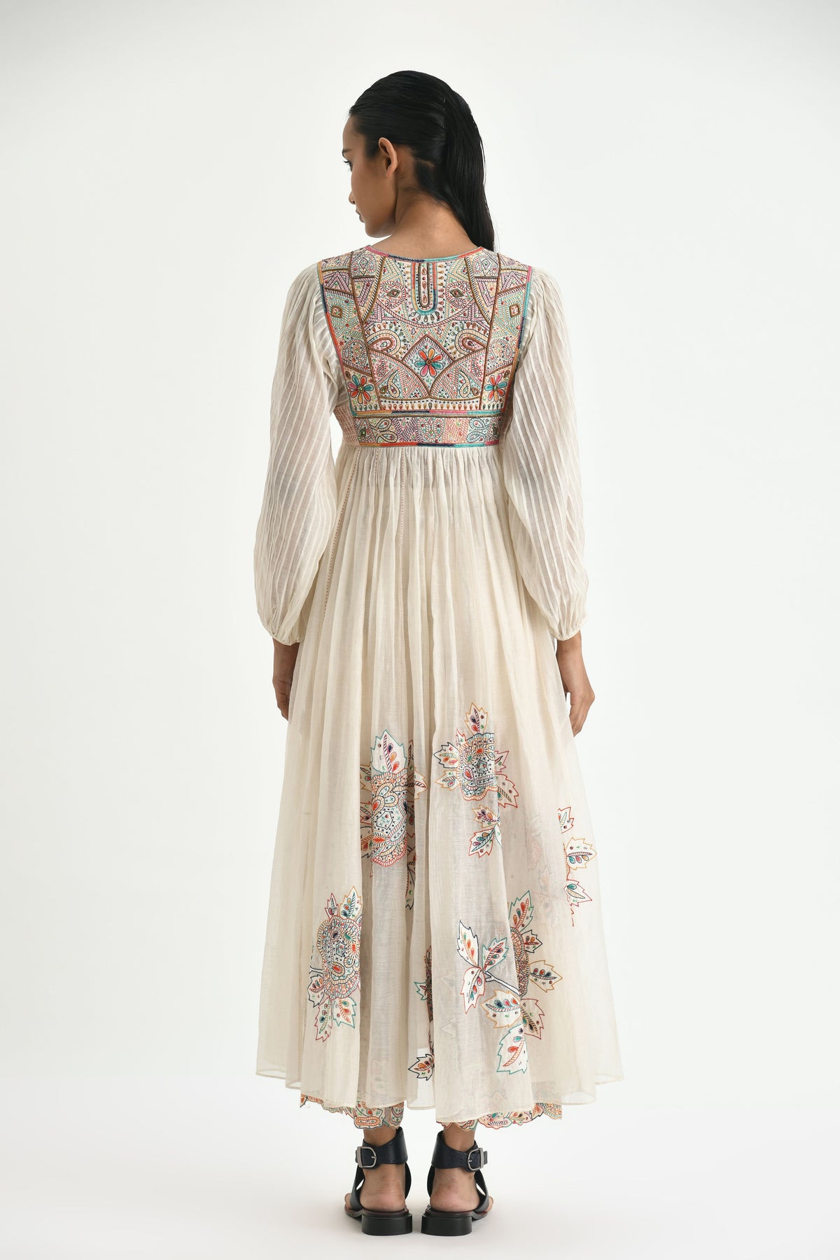 Dikella Embroidered Pleated Tunic