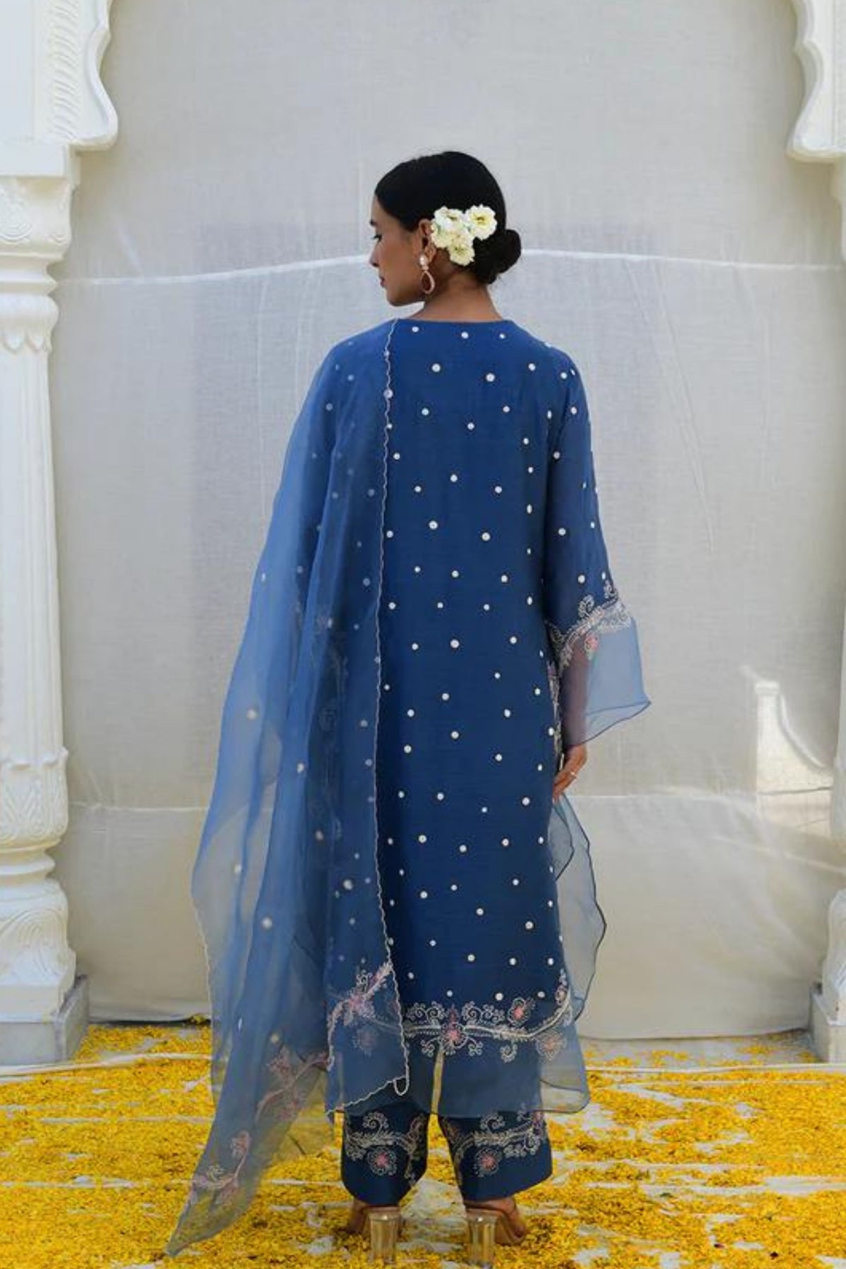 Jean Blue Reef Long Kurta Set