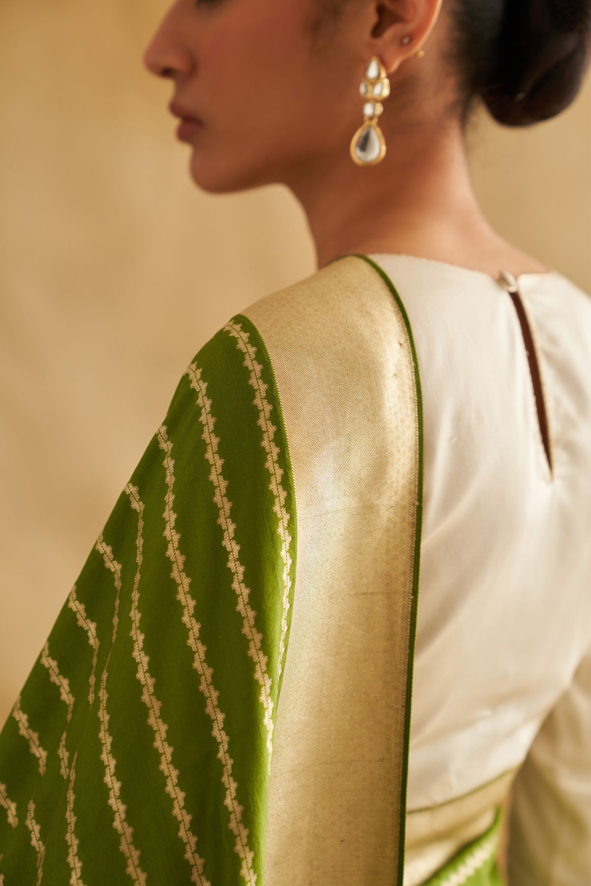 Green Saree Set
