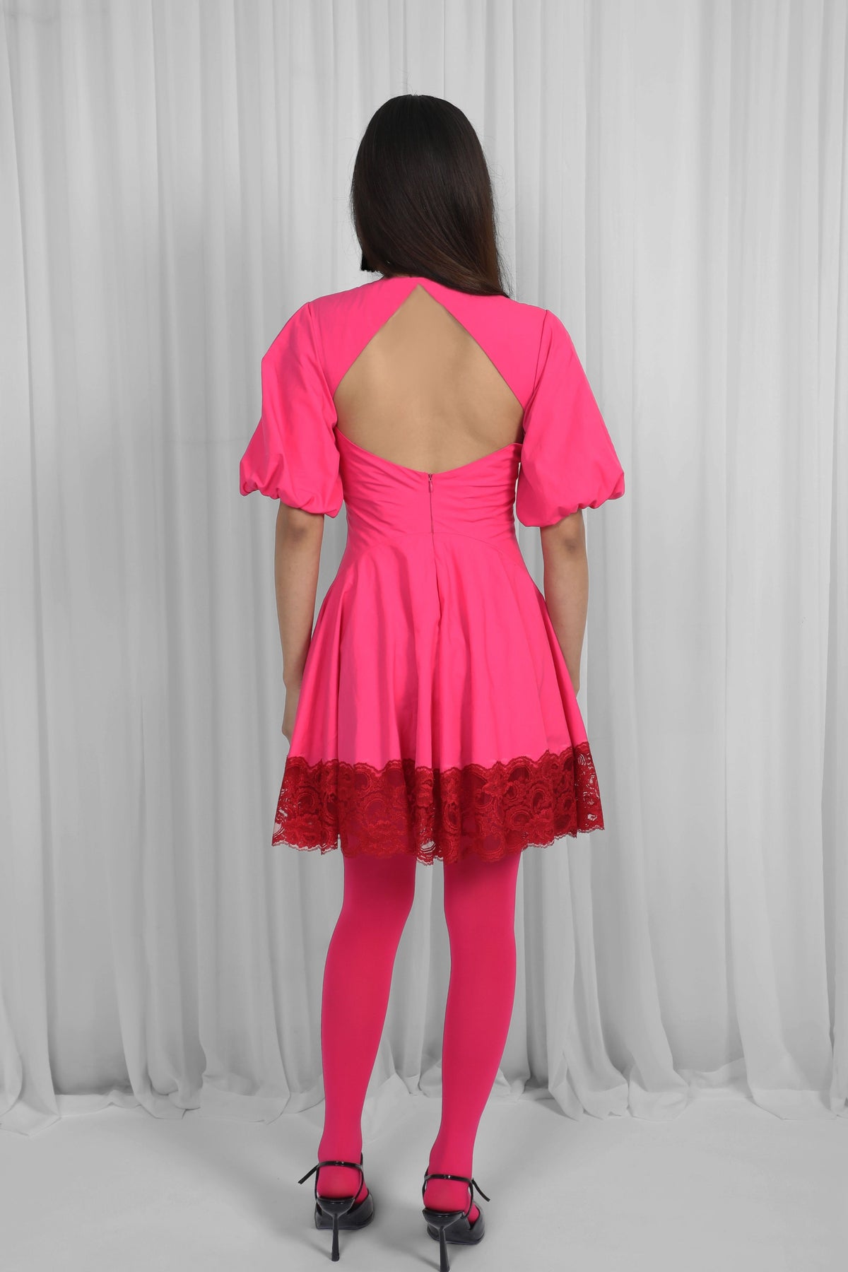 Red and Pink Remi Dress