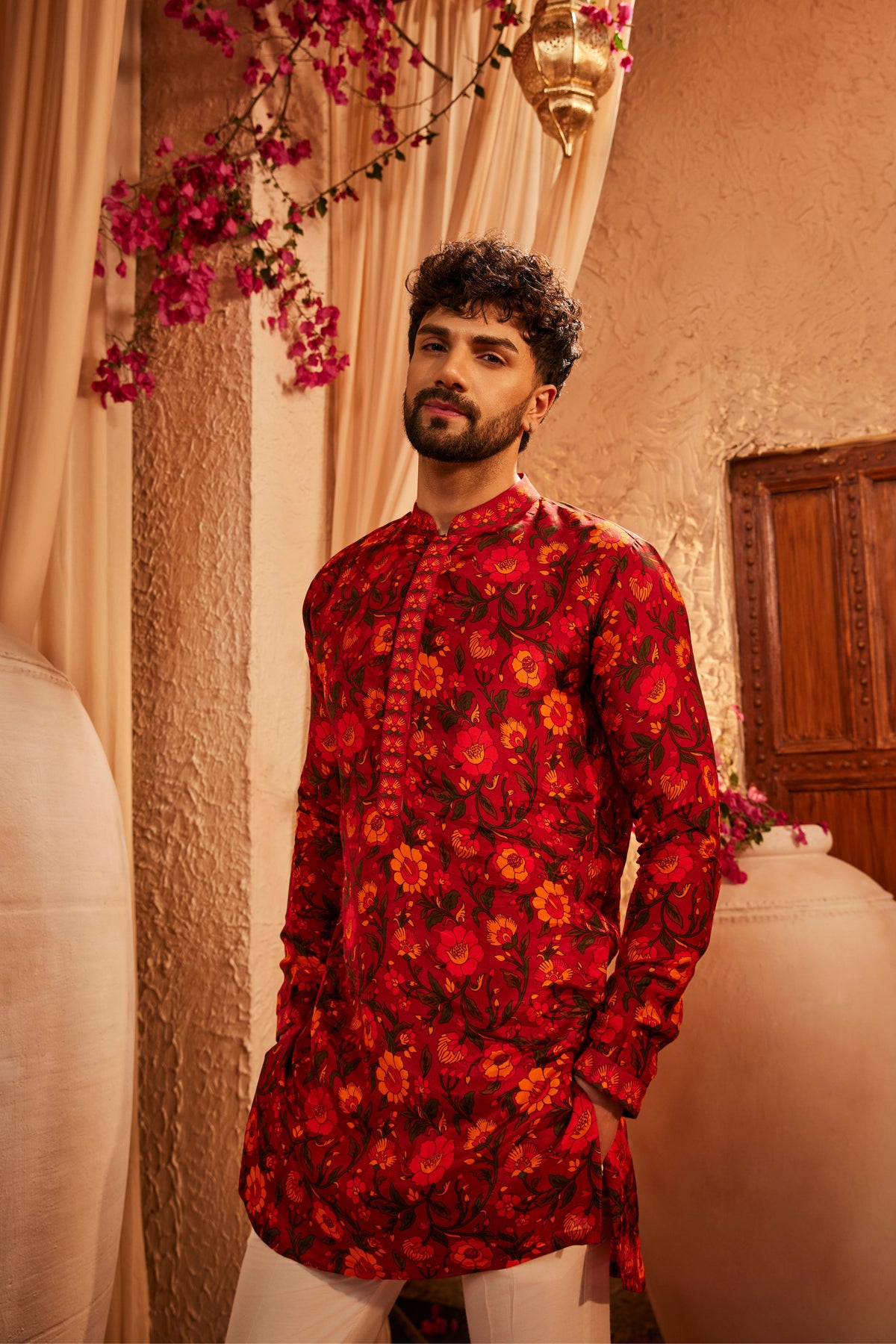 Noe Printed Mens Kurta