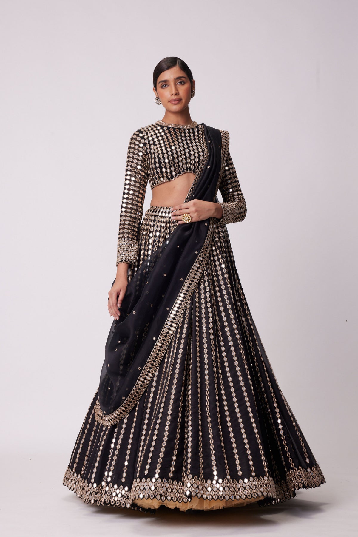 Black Lehenga Set