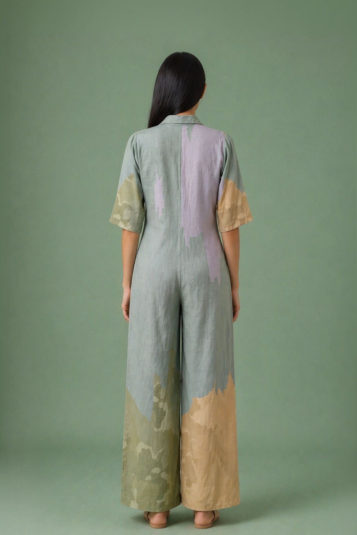 Ikat Cutwork Jumpsuit