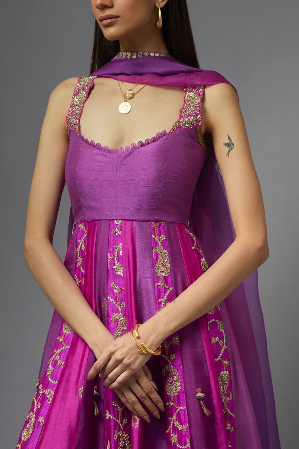 Purple Kalidaar Set