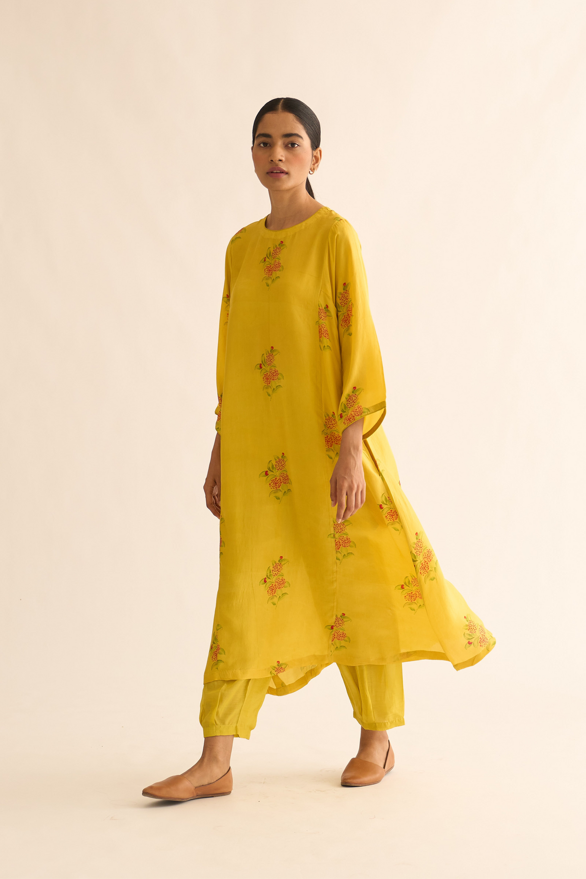 Evani Floral Print Kurta Set