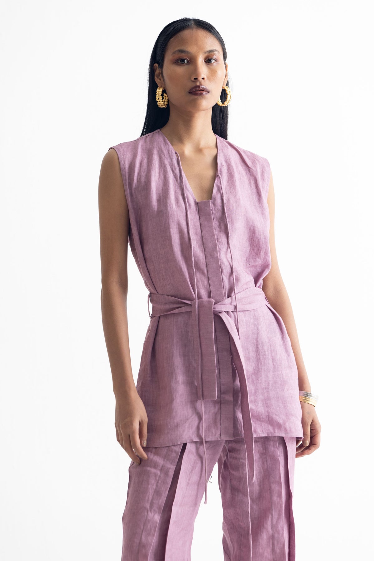 Lilac Linen Co-ord Set