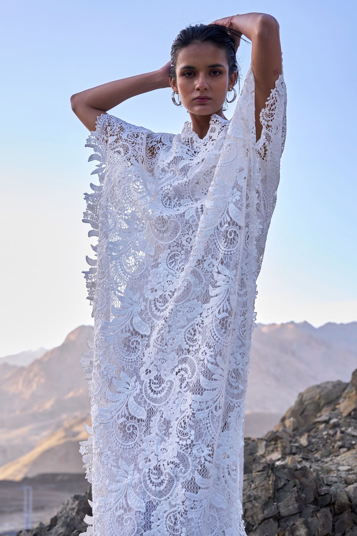 Lace Kaftan Dress